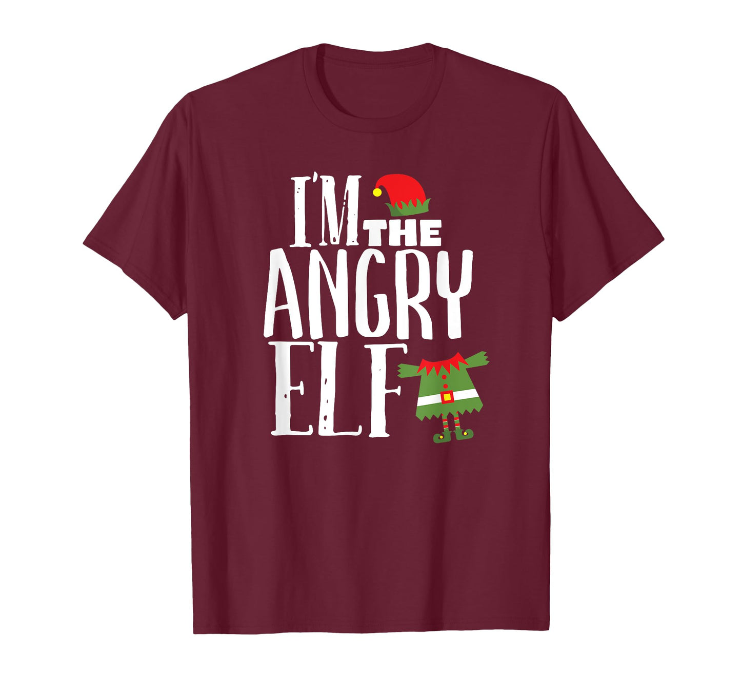 I'm The Angry Elf Matching Family Group Christmas Costume T-Shirt