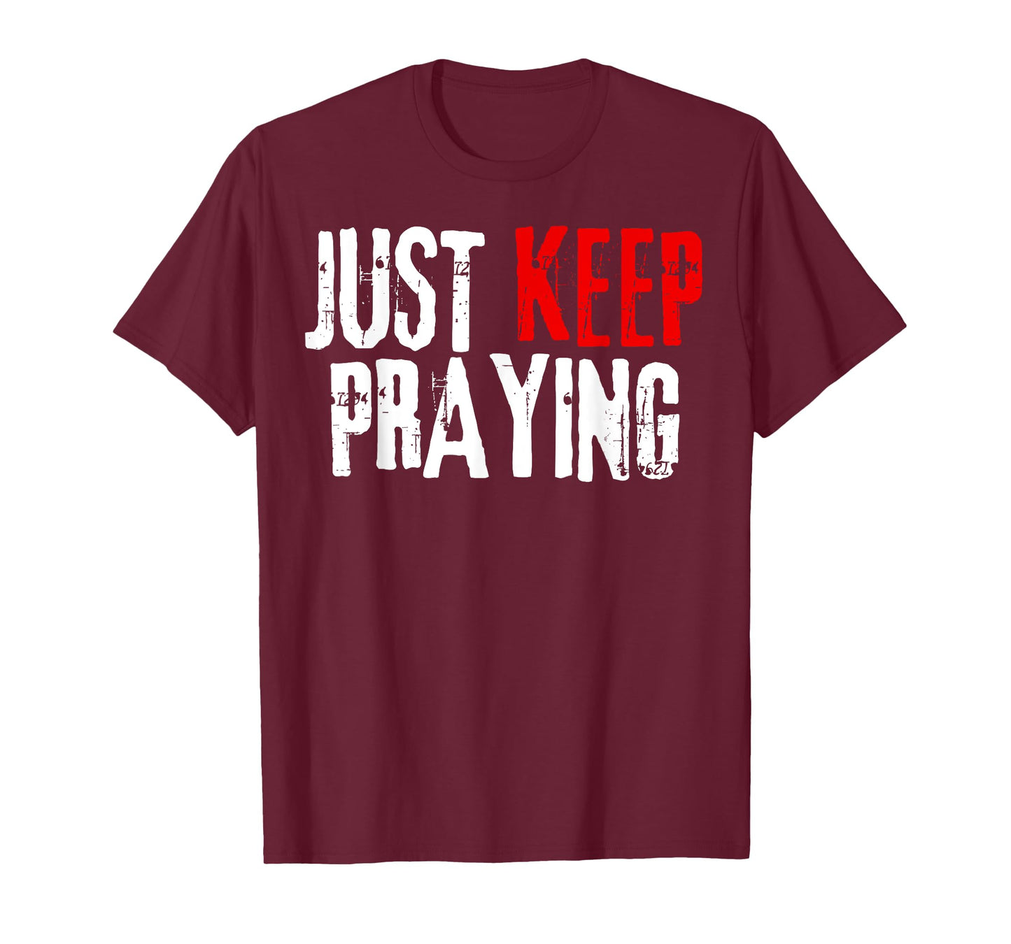Just Keep Praying Hands Prayer Religious Christian Praying T-Shirt