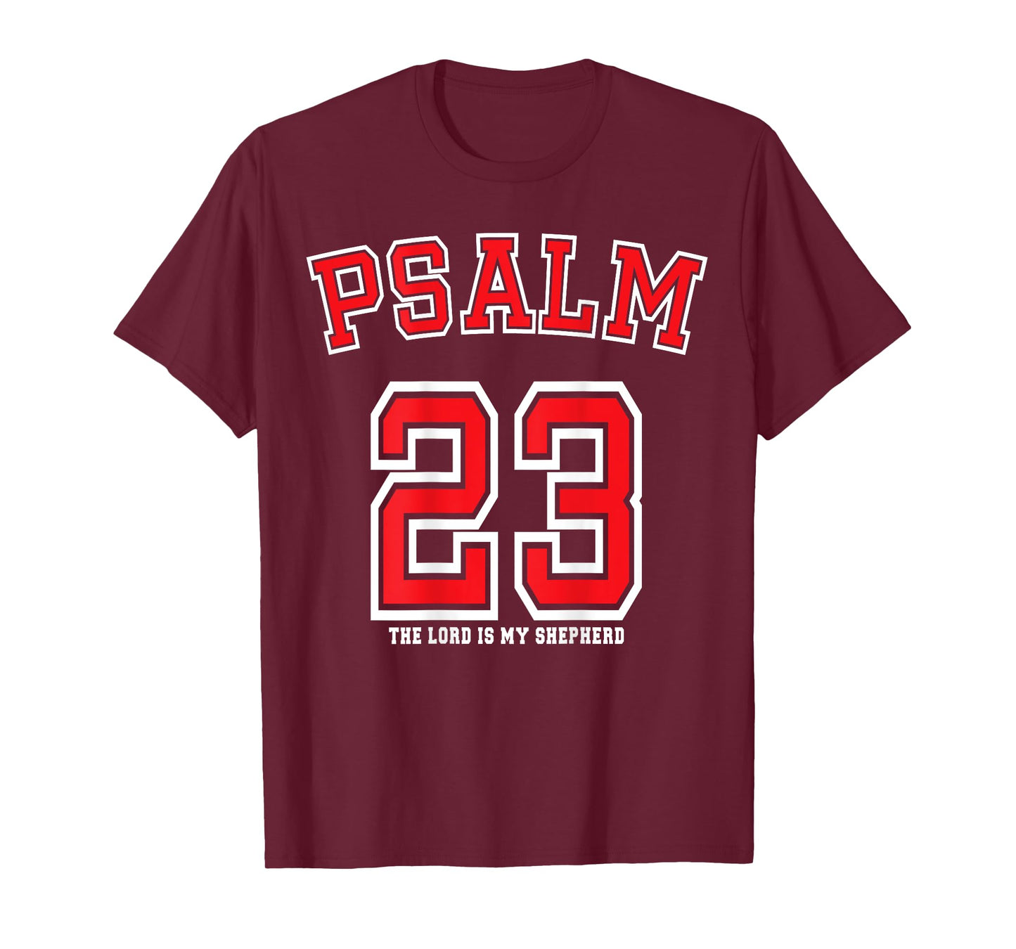 Casa Gosen Psalm 23 Unisex-Kids Black Small Modern Letter Print T-Shirt
