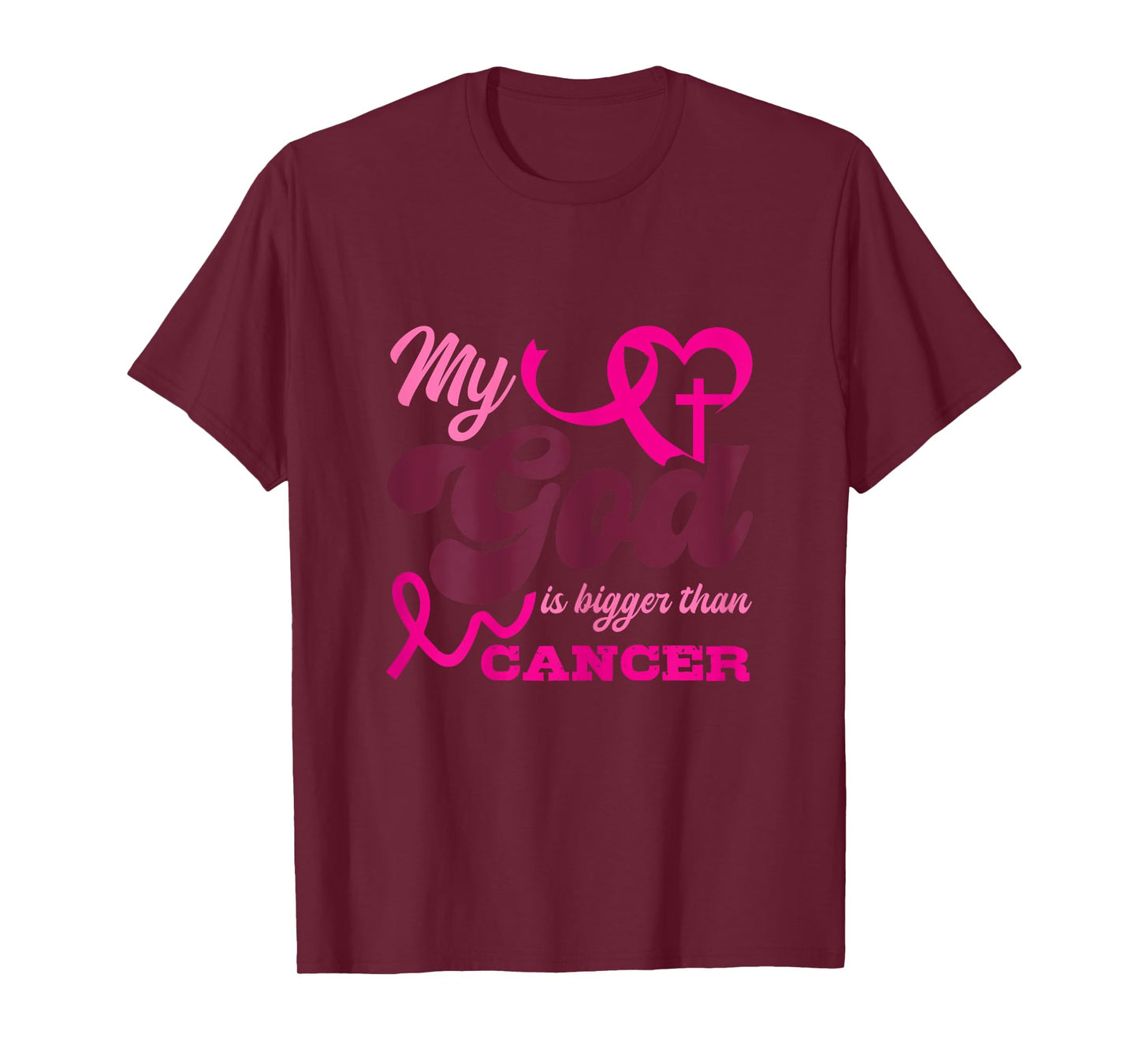 Faith Religious My God is Bigger Than Cancer T-Shirt