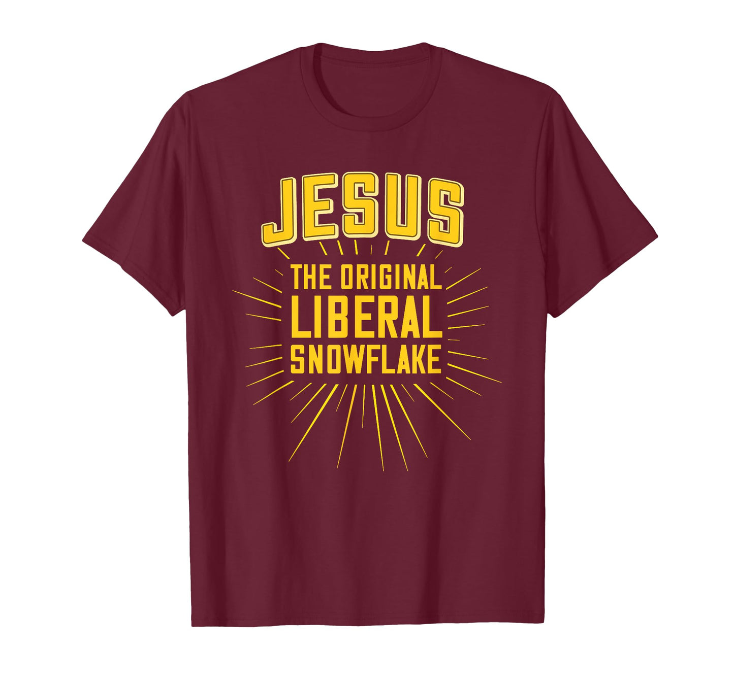 Funny Jesus Is the Original Liberal Snowflake Design T-Shirt
