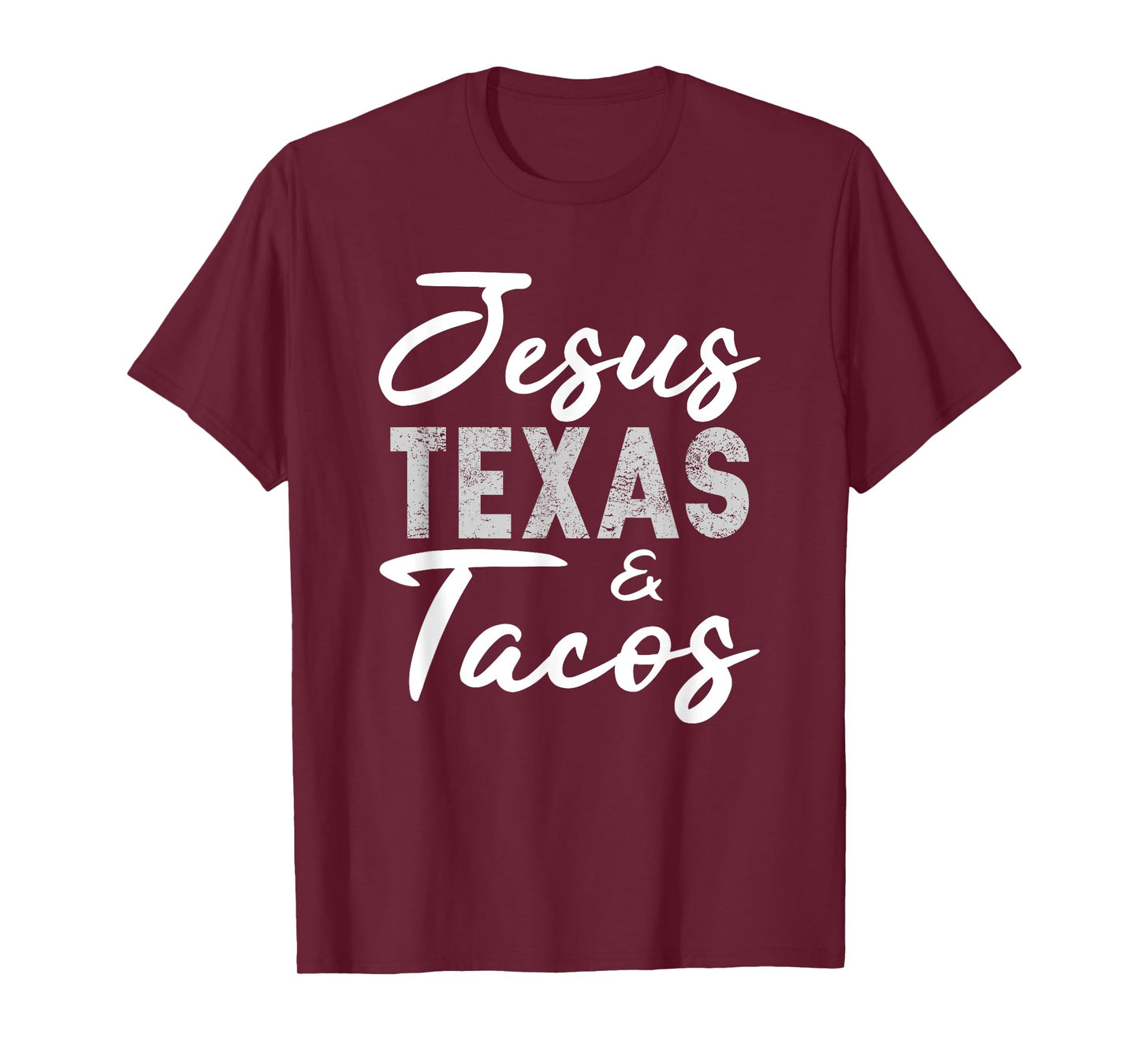 Jesus Texas And Tacos Shirt Funny Food Cinco Mayo Christian T-Shirt