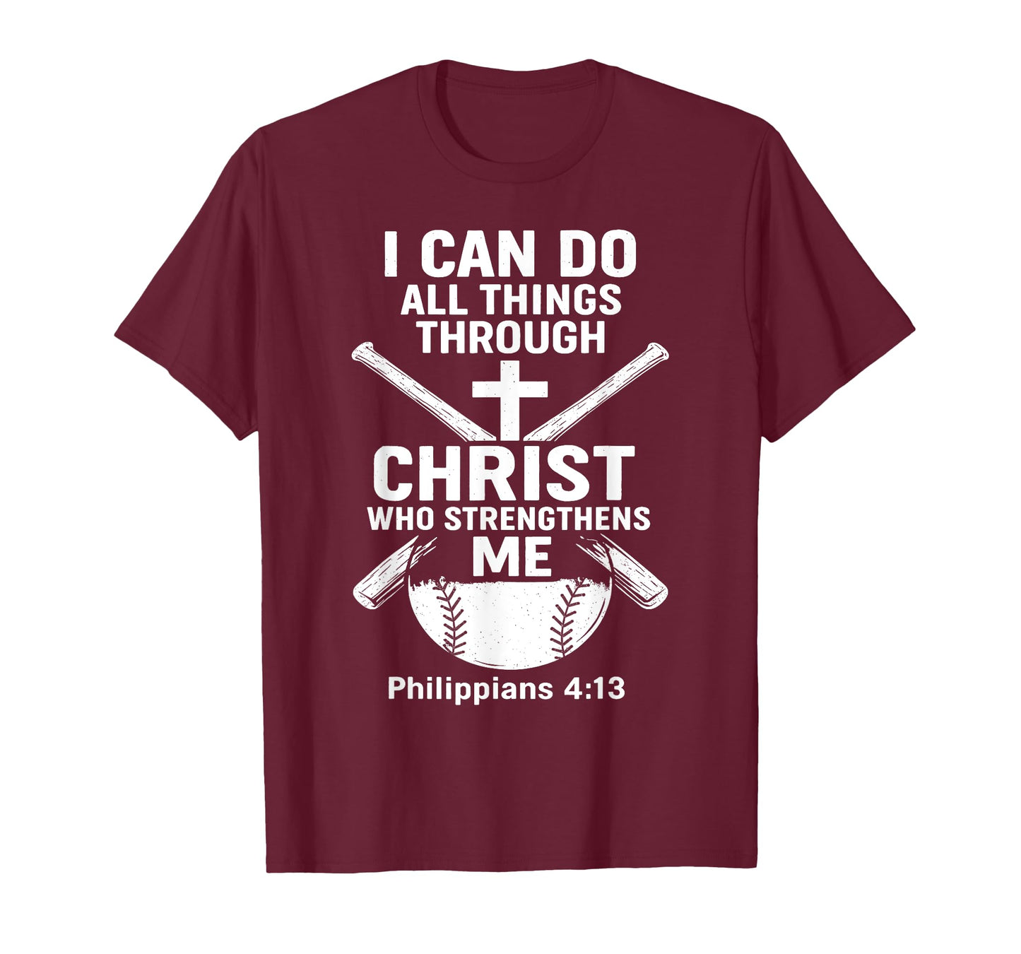 Baseball Christian Athlete Christ Centered T-Shirt