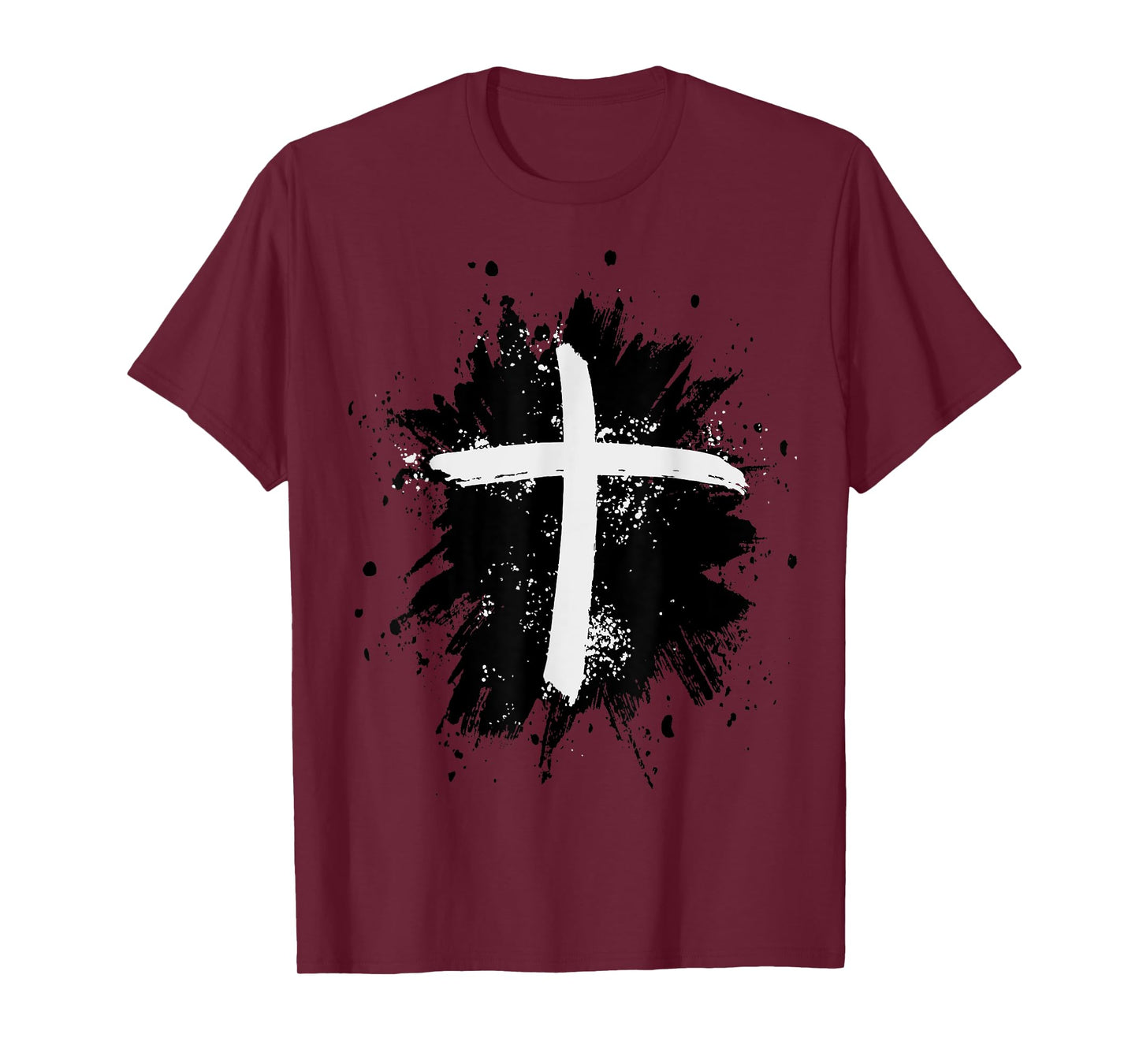 Black and White Jesus Cross Religion Sign T-Shirt
