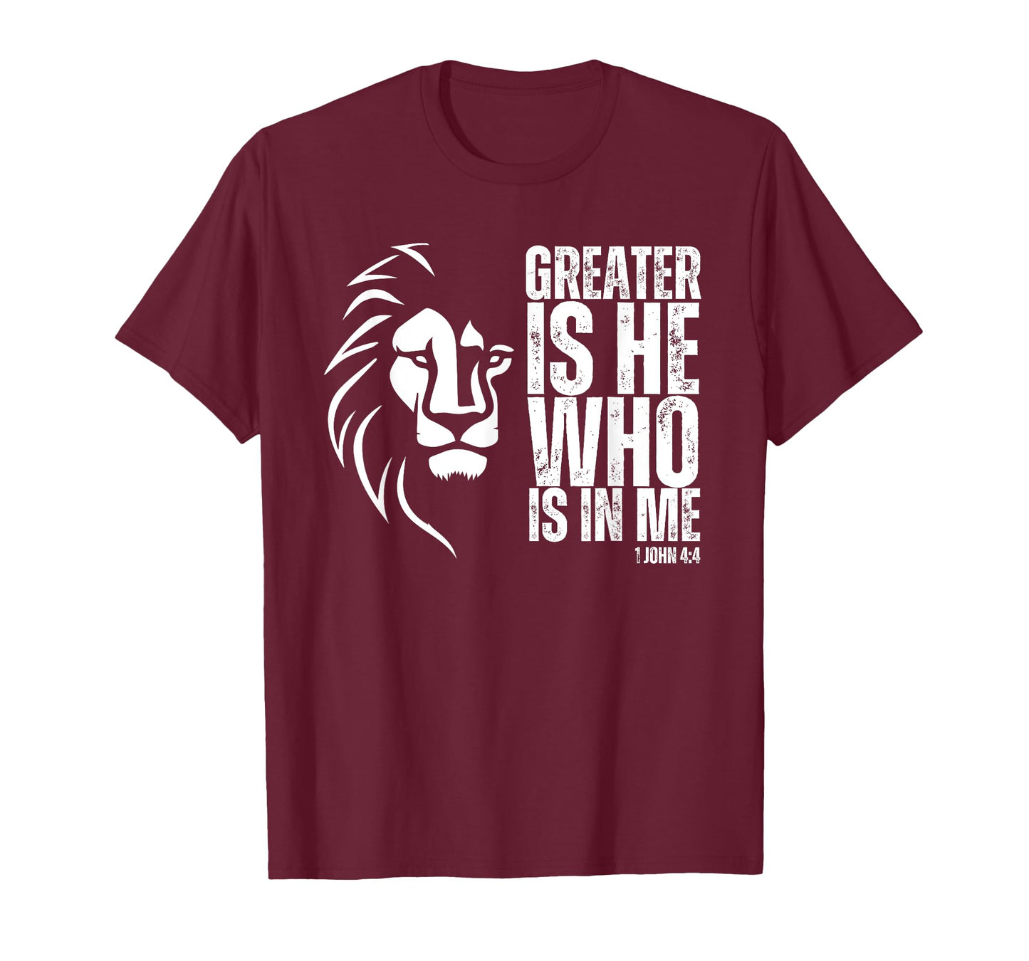 Jesus Saves Lion of Judah Christian Bible Verse T-Shirt, Small