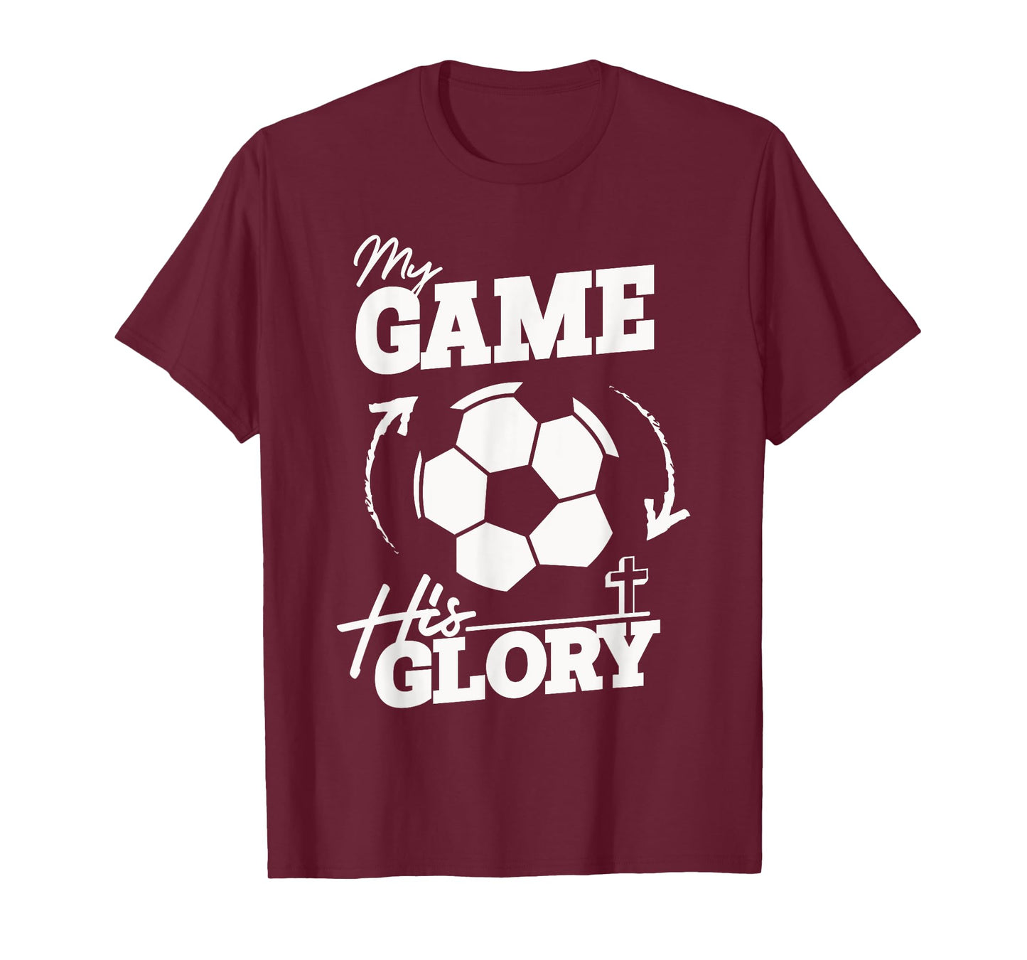 My Game His Glory - Teen Boy Christian Soccer T-Shirt