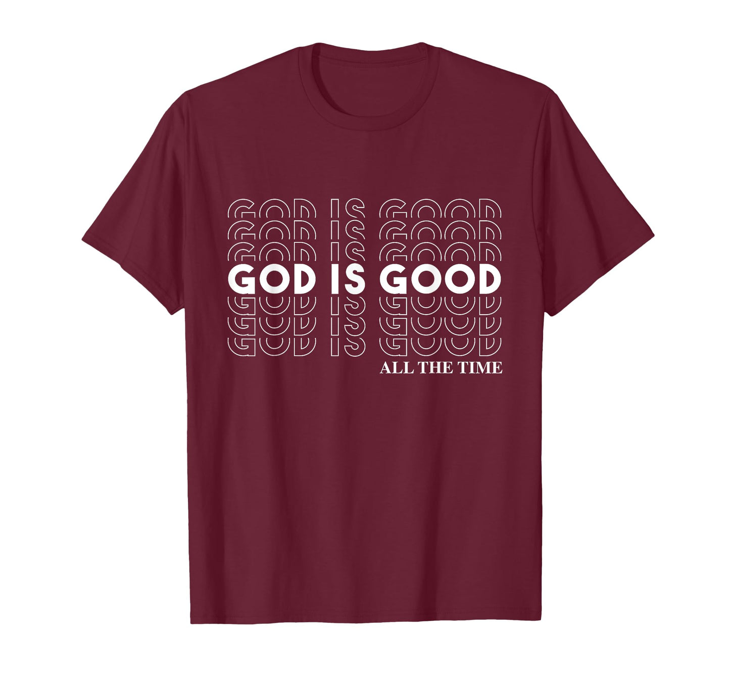 God is Good" Christian Worship Preacher's T-Shirt - Classic Fit, Crew Neck, Short Sleeve (Black)