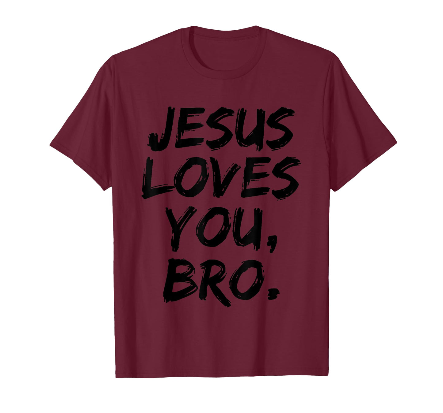 Jesus Loves You Bro Retro Christian Faith Funny Vintage T-Shirt