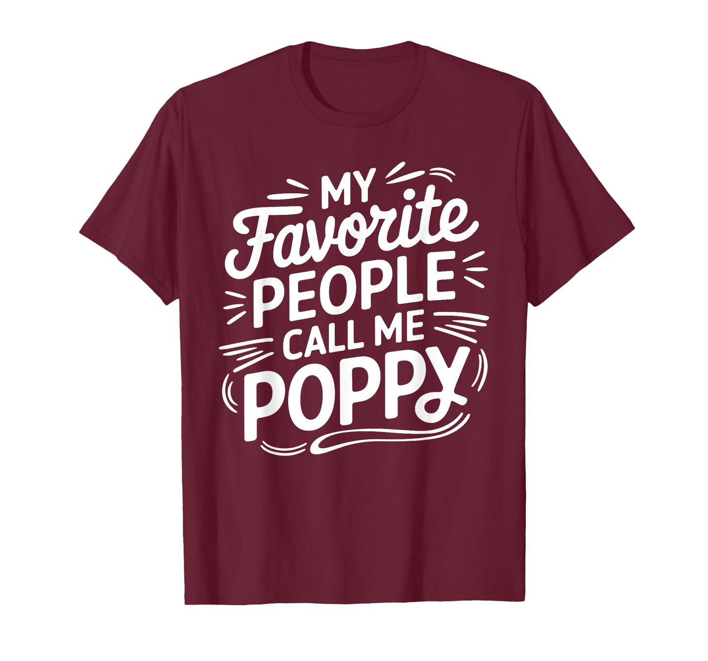 Poppy Design For Grandpa From Grandkids Father's Day Poppy T-Shirt