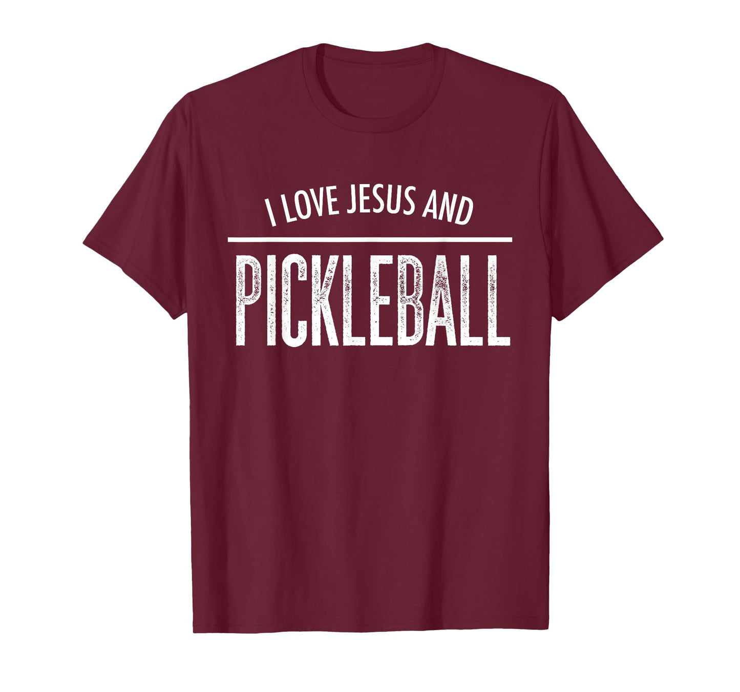 I Love Jesus and Pickleball Christian Sports T-Shirt