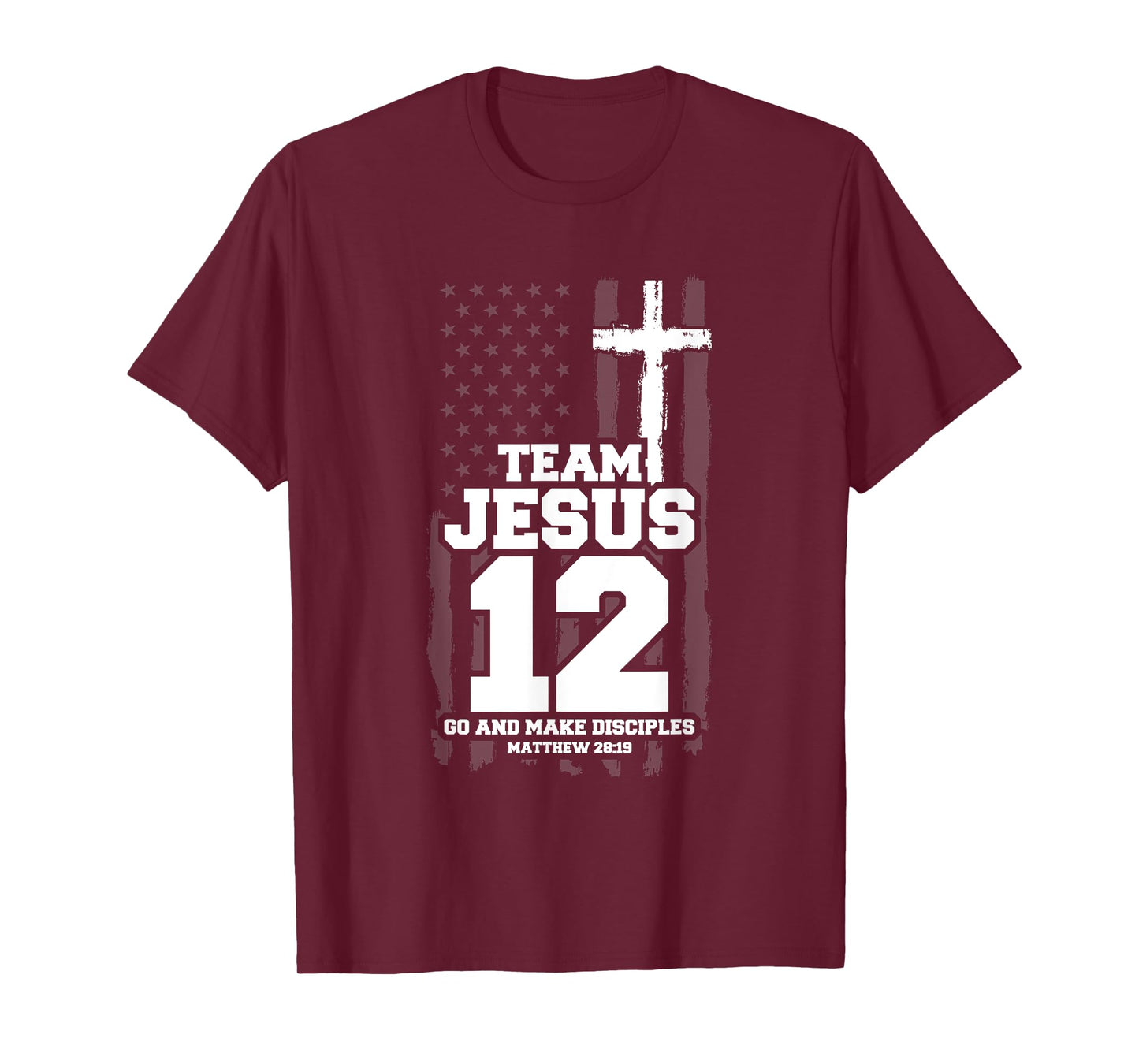 Jesus Baseball Team Jesus Christian Matthew 28:19 Verse T-Shirt