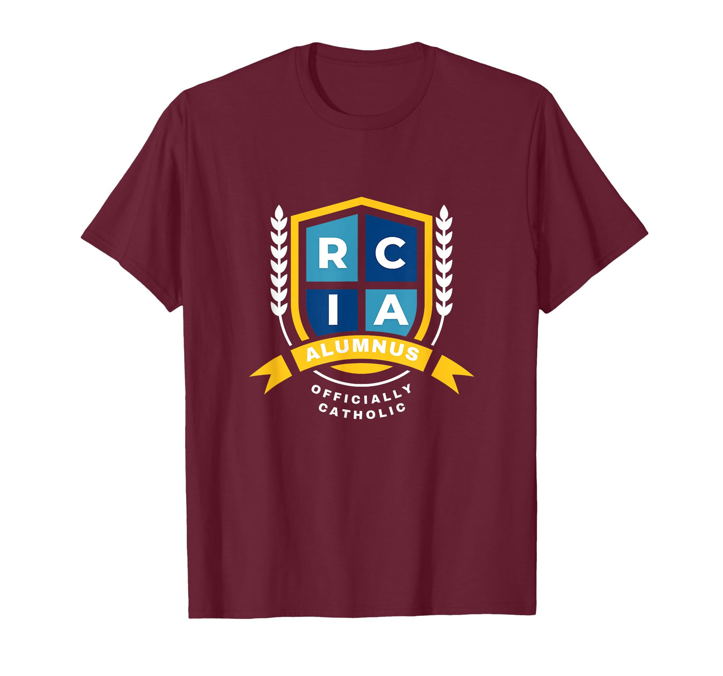 RCIA Alumnus – Officially Catholic Shield Design T-Shirt