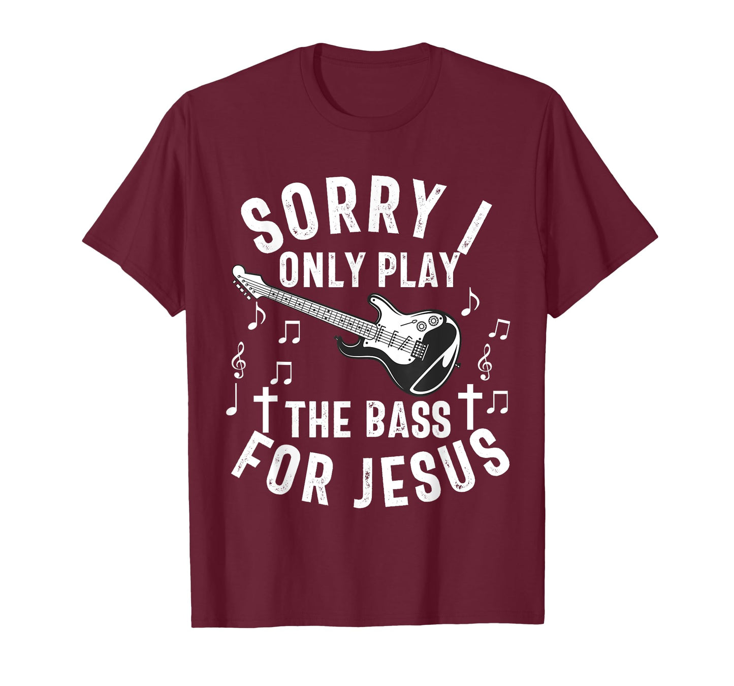 Christian Bass Guitar Player Worship Jesus Bassist Music T-Shirt