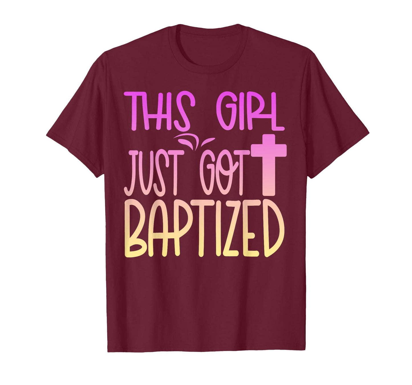 Baptized Baptism Kids Girl Cute Christian 2025 I Decided T-Shirt