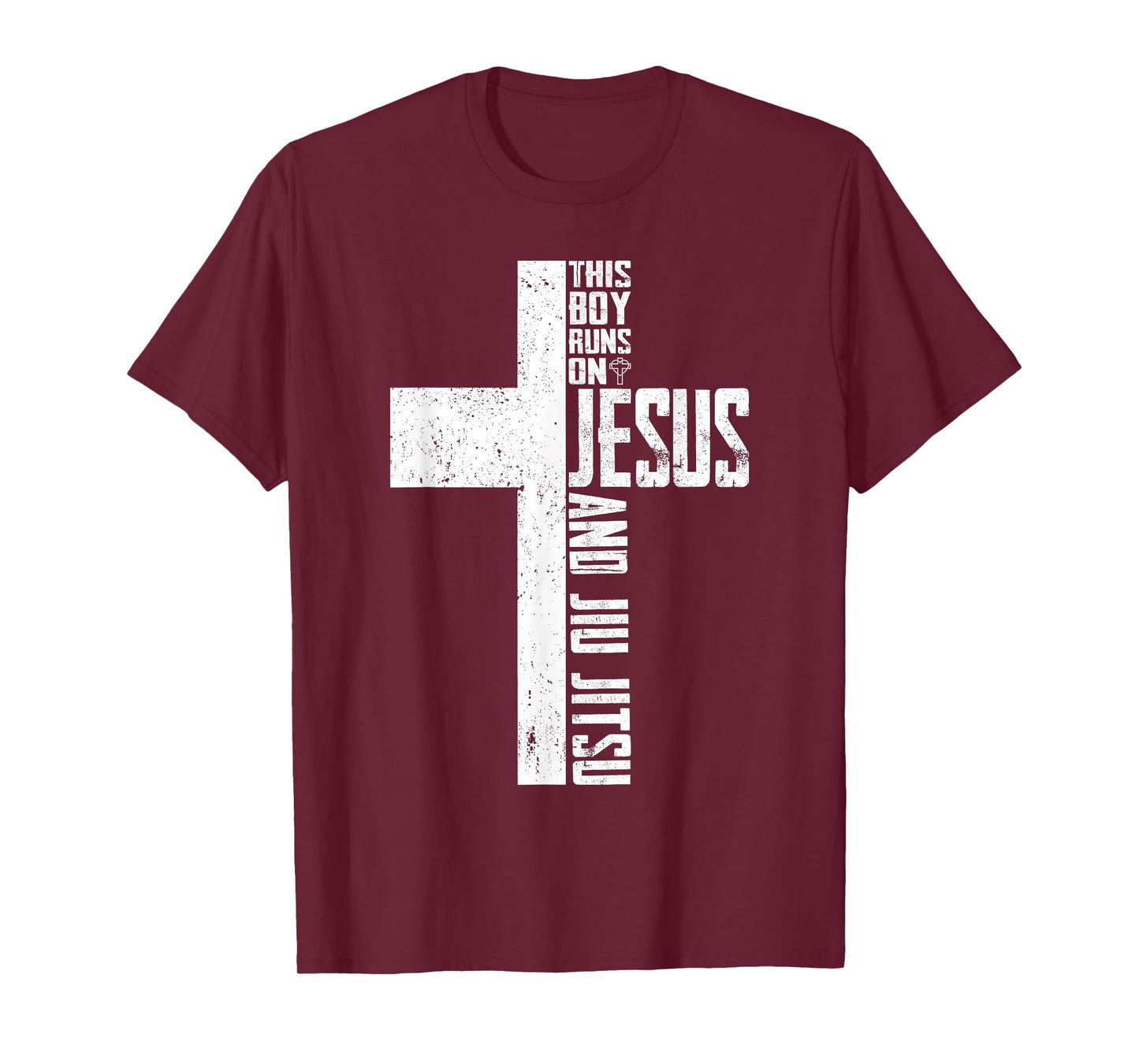 This Boy Runs On Jesus And Jiu Jitsu Christian T-Shirt