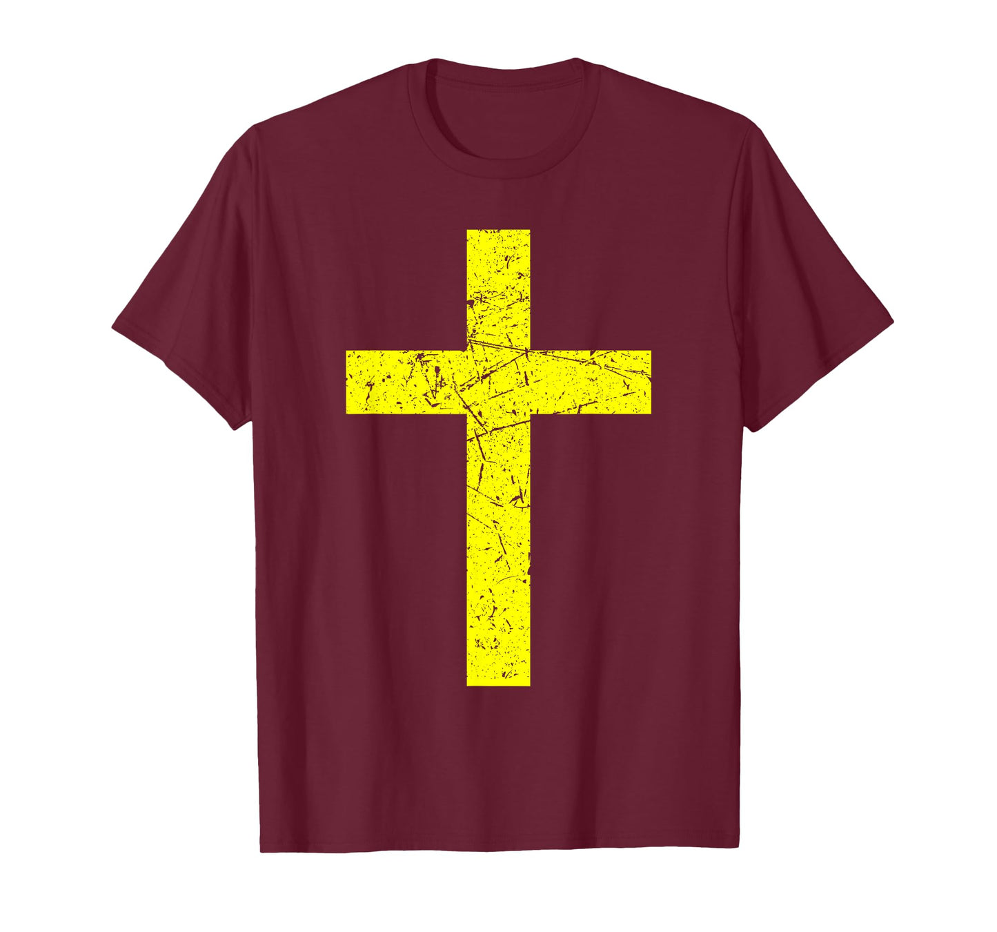 God Jesus Cross Christian Yellow T-Shirt