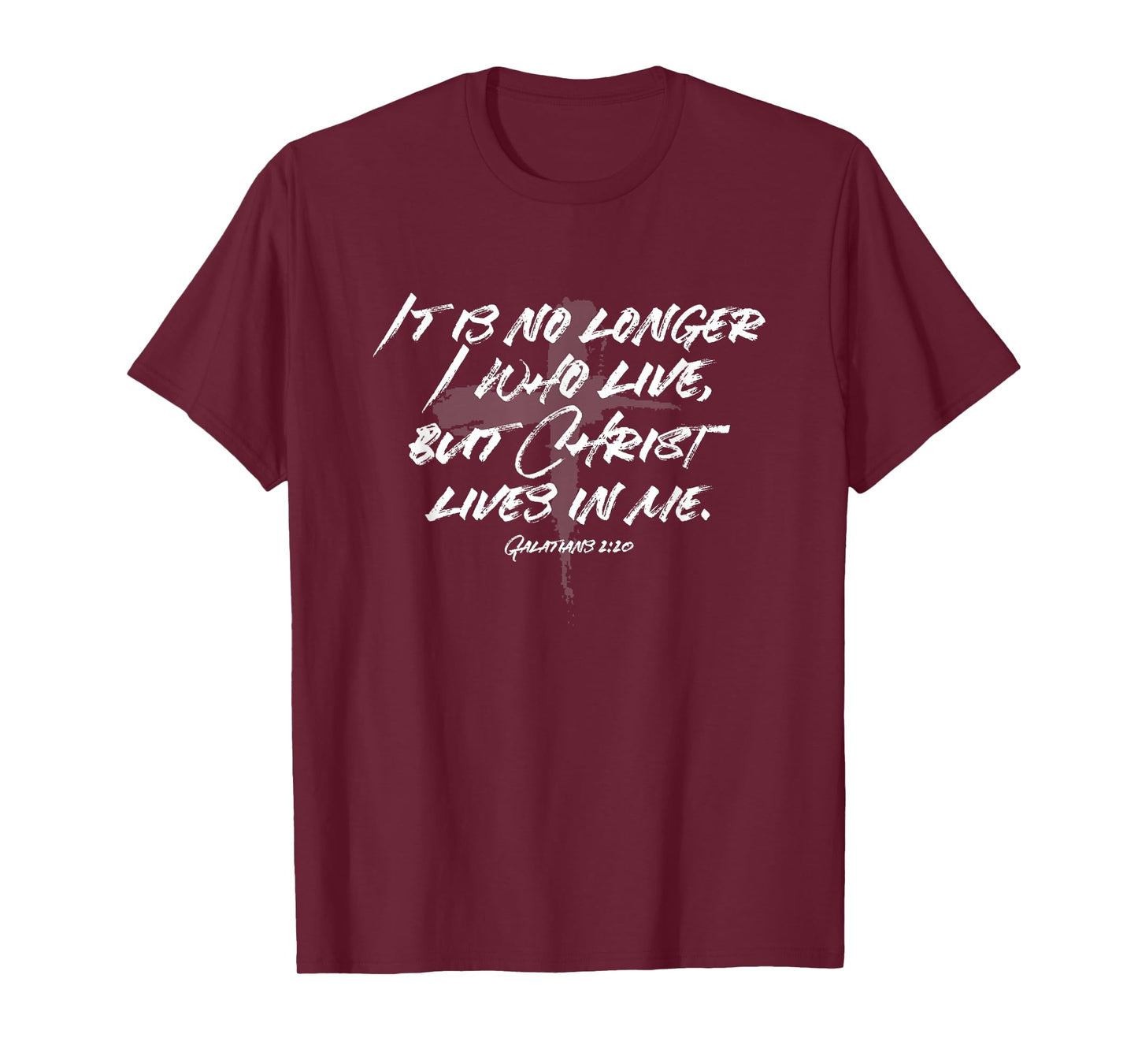 No Longer I Who Live But Christ Lives in Me Galatians T-Shirt