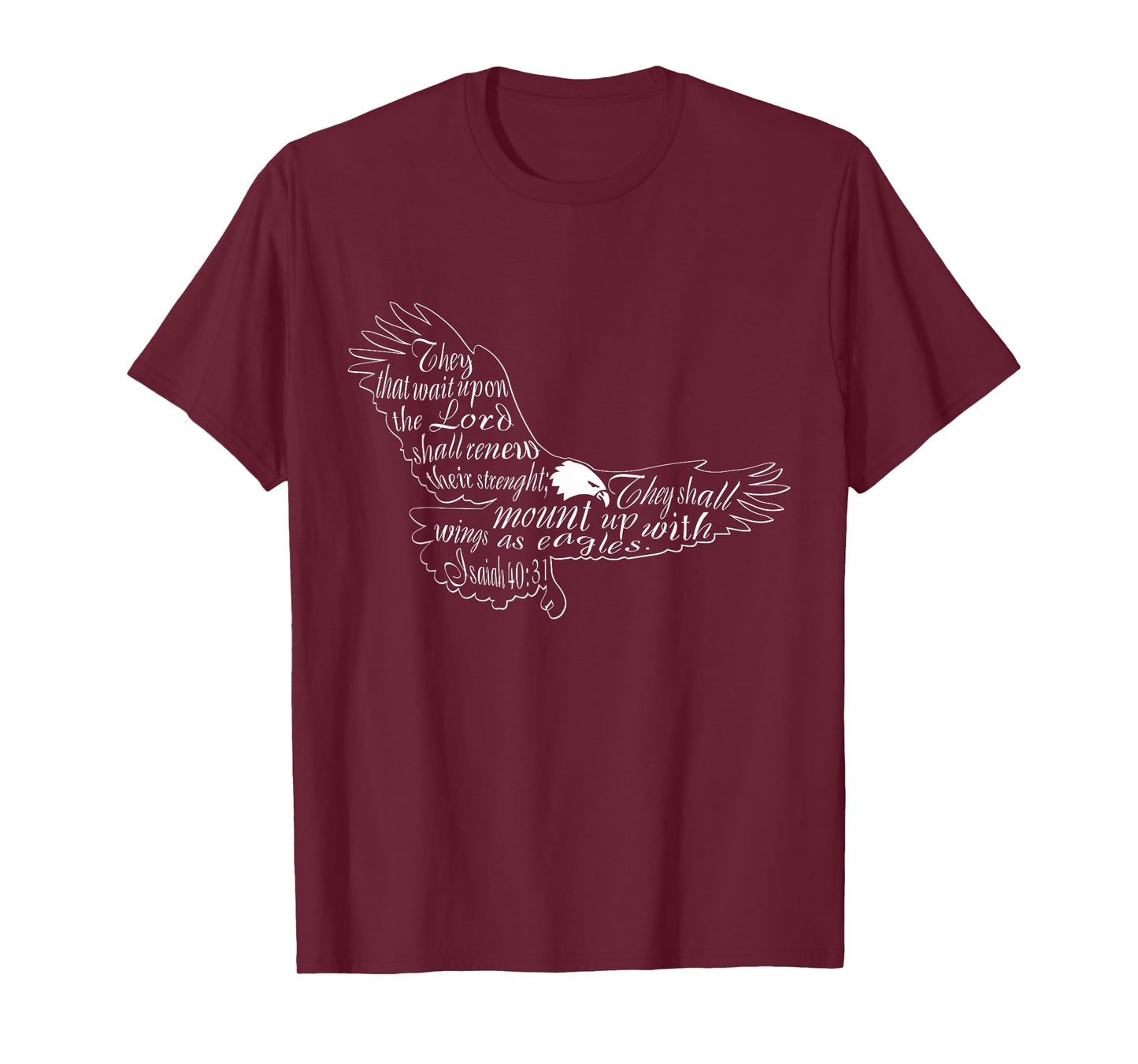 They That Wait Upon The Lord Eagle Religious T Shirt