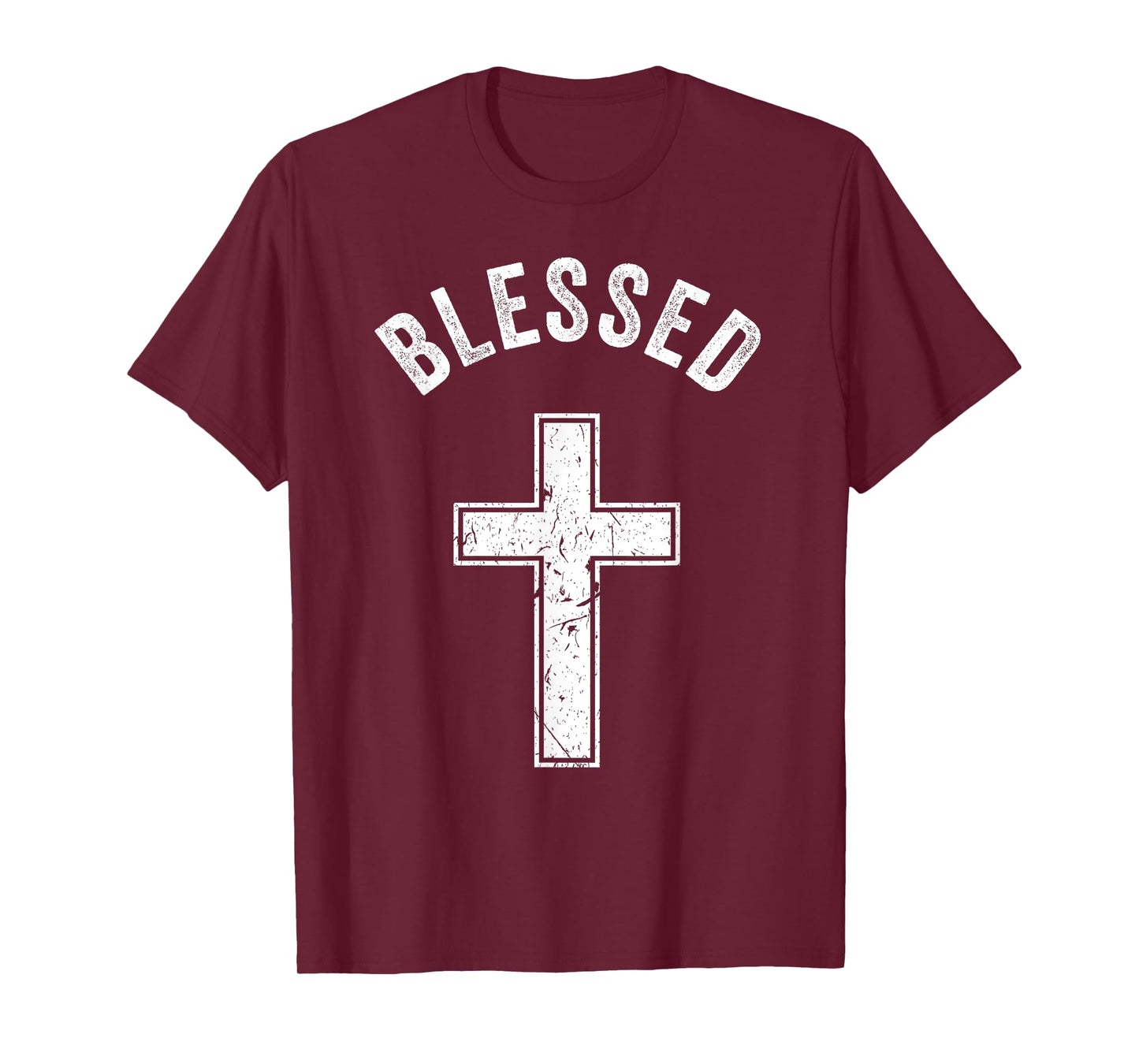 Vintage Blessed Christian Faith Cross Jesus Lover Spiritual T-Shirt