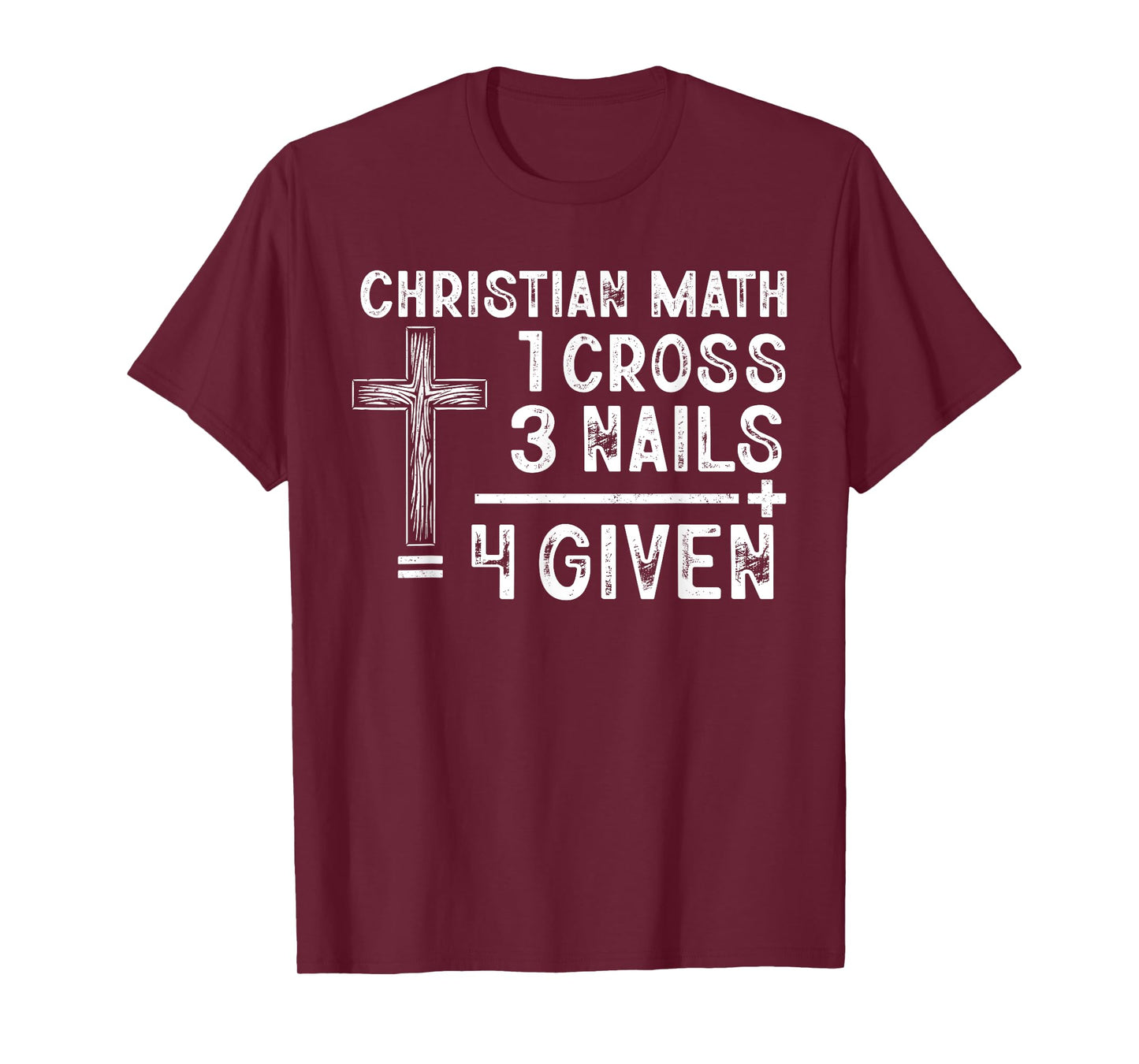 Christian Math Funny Christ Follower Religion Math Lover T-Shirt