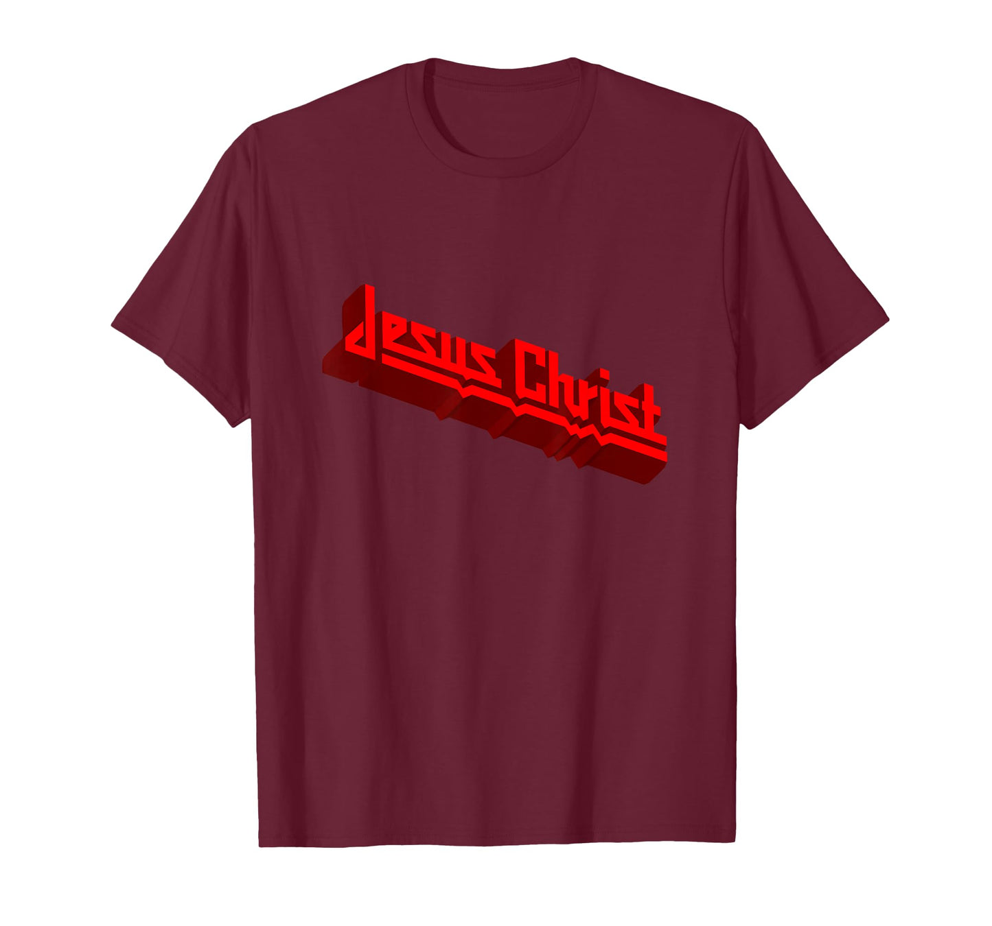Heavy Metal Jesus Christ in the Judas Priest Style T-Shirt