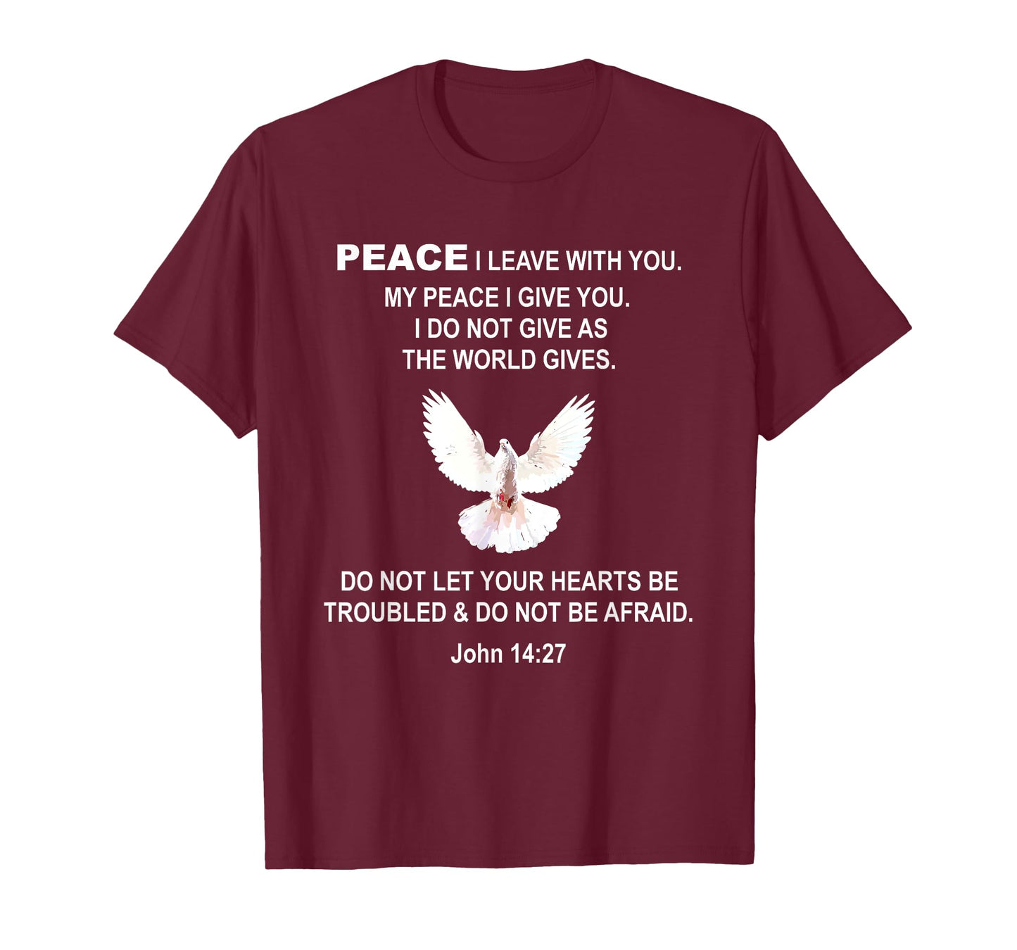 John 14 27 Bible Verse Peace Jesus Christ T-Shirt