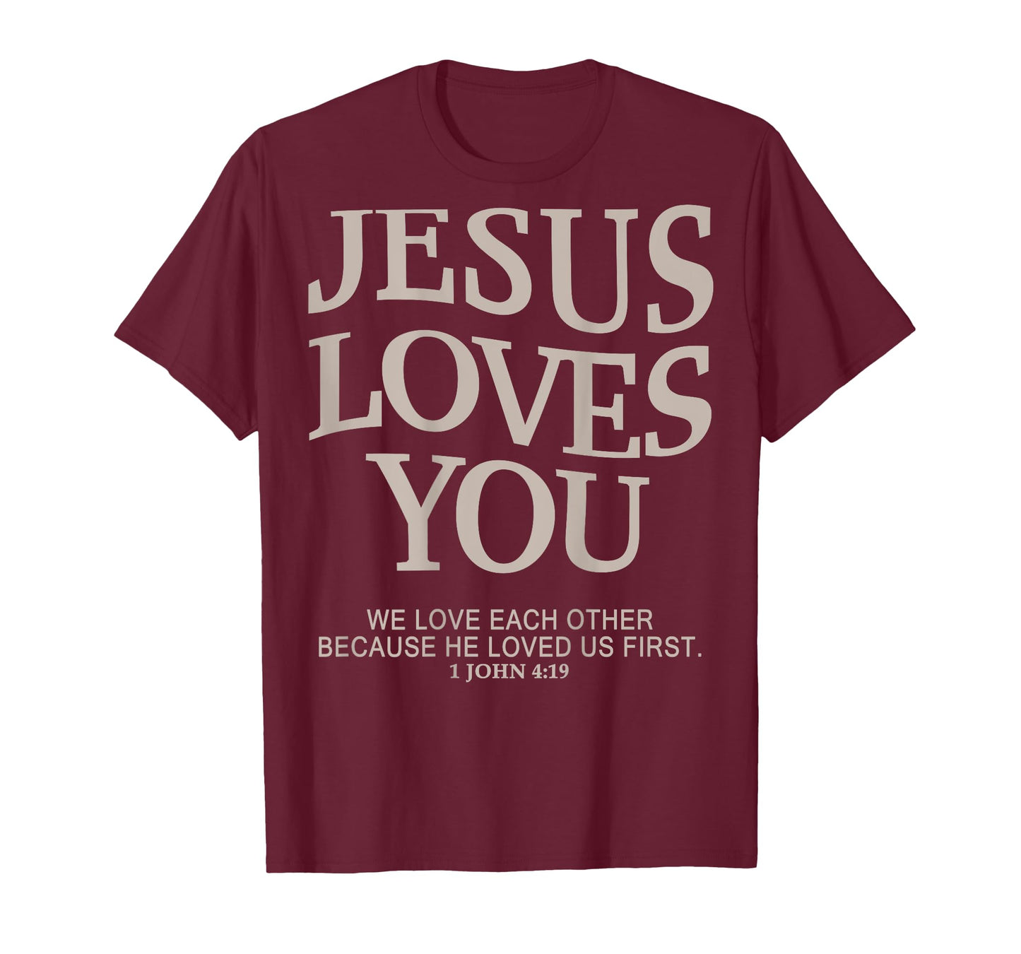 Jesus Loves You Christian Graphic Tees T-Shirt