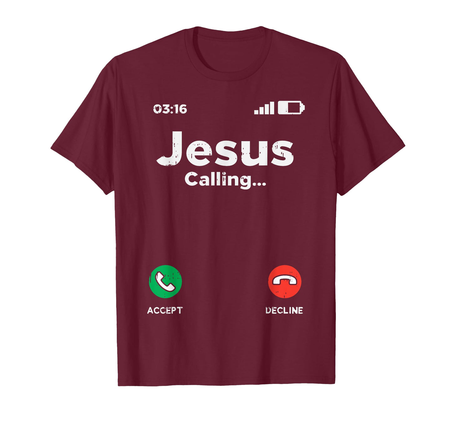 Jesus Calling God Christ Faith Religious Christian Gift T-Shirt