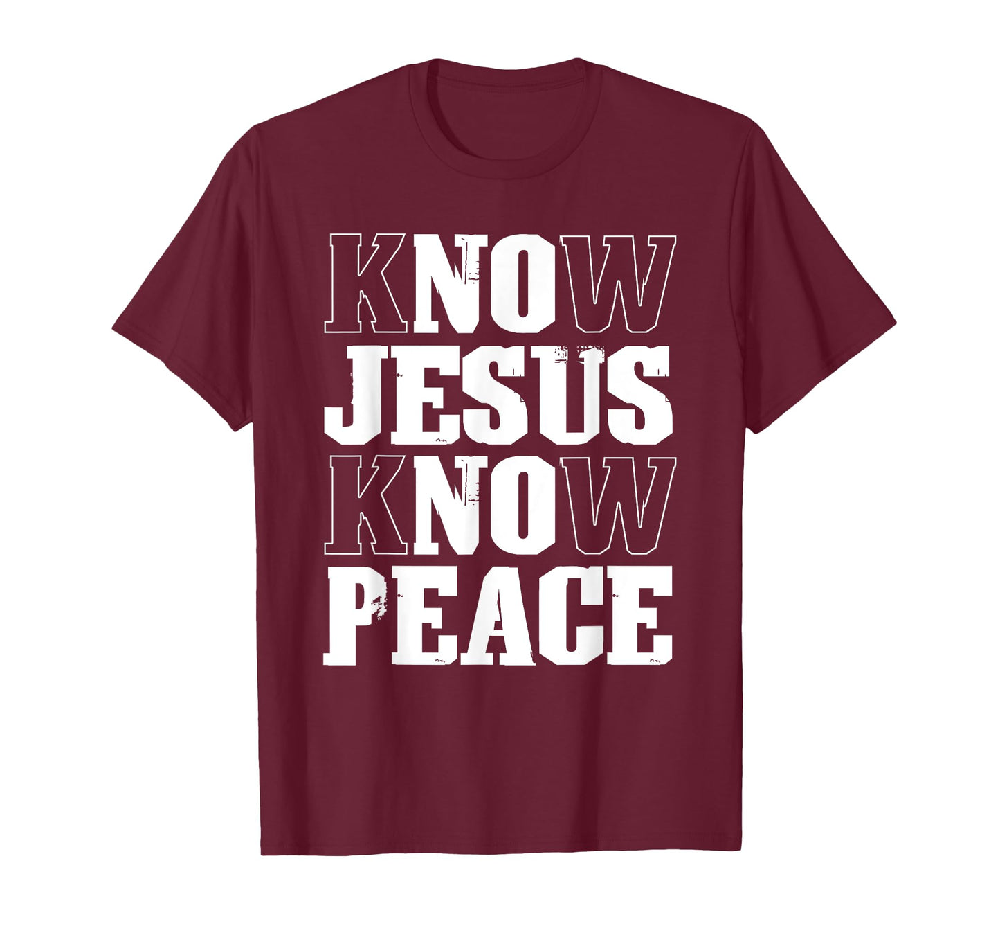 Know Jesus Know Peace Faith in Christ Christian Bible T-Shirt