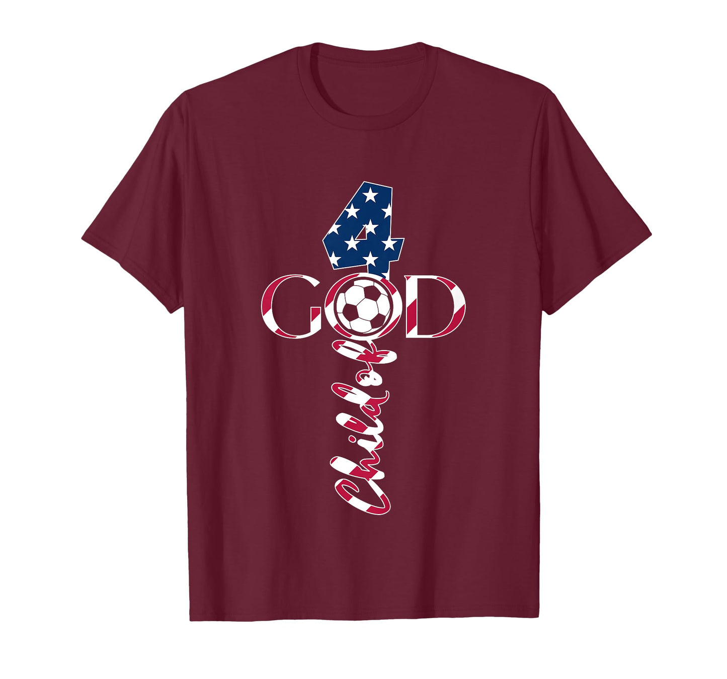 JESUS 4 YEARS CHILD OF GOD SOCCER 4TH BIRTHDAY T-Shirt