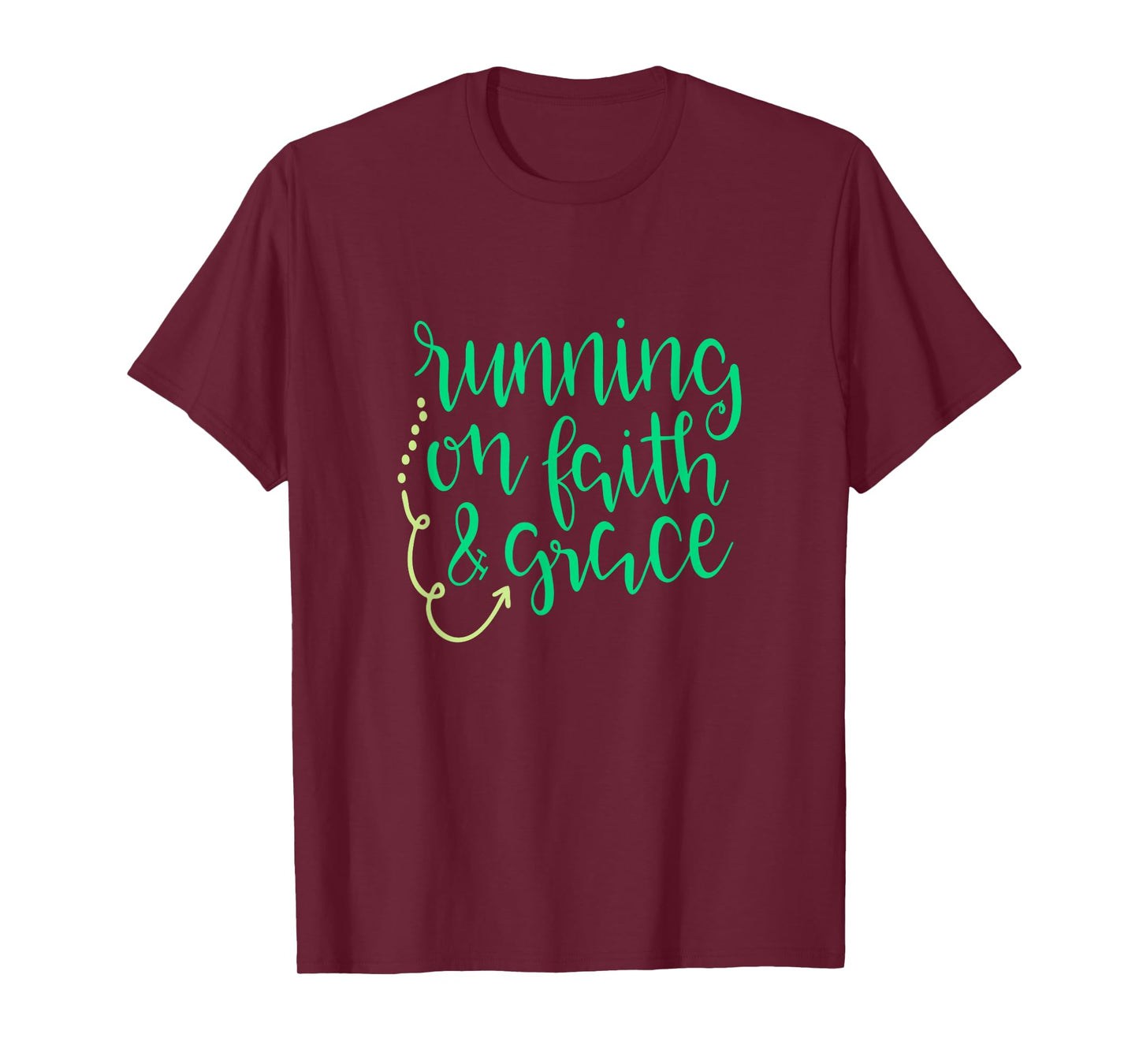 Running on Faith and Grace Christian Shirt God Bible Jesus T-Shirt