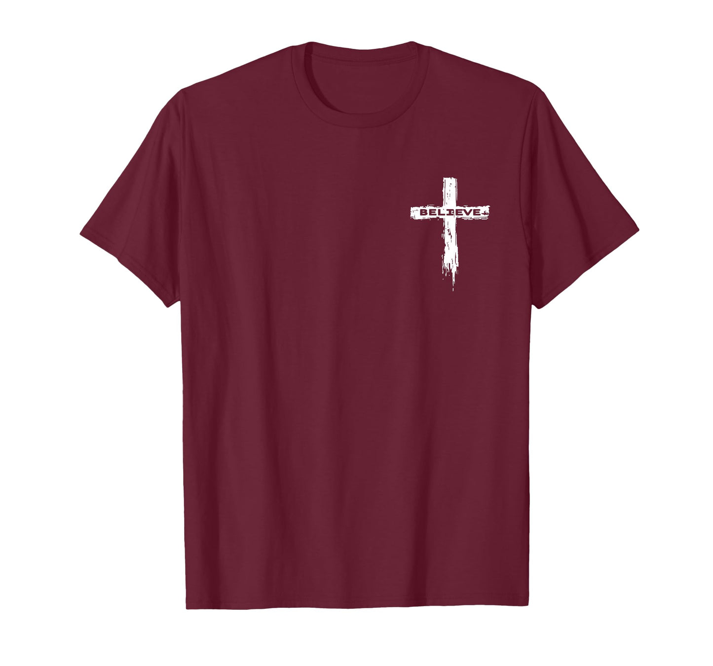 Christian Cross Religious Believe Graphic T-Shirt - Unisex-Adults, Unisex-Kids, Girls - Black - Short Sleeve - Small - Modern - Graphic T-Shirt