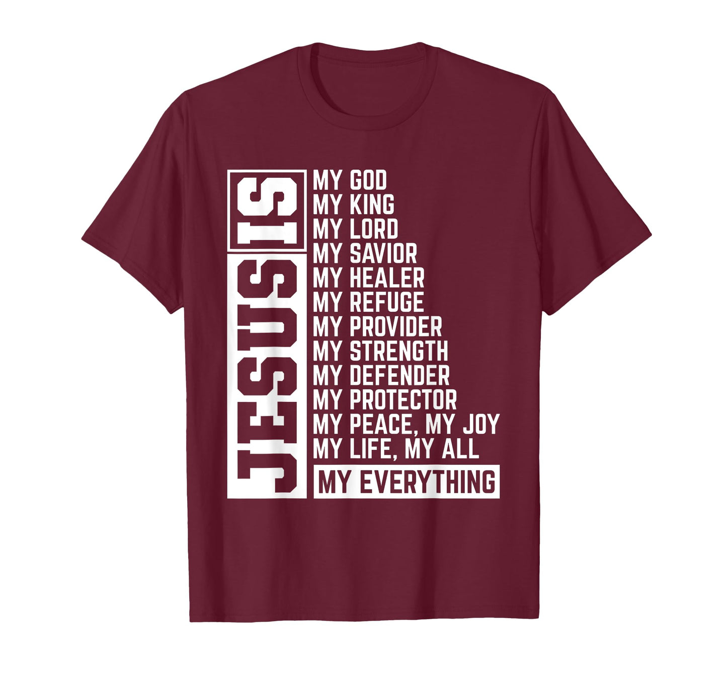 Faith Cross Christian Religious Jesus Lord Gift Jesus T-Shirt