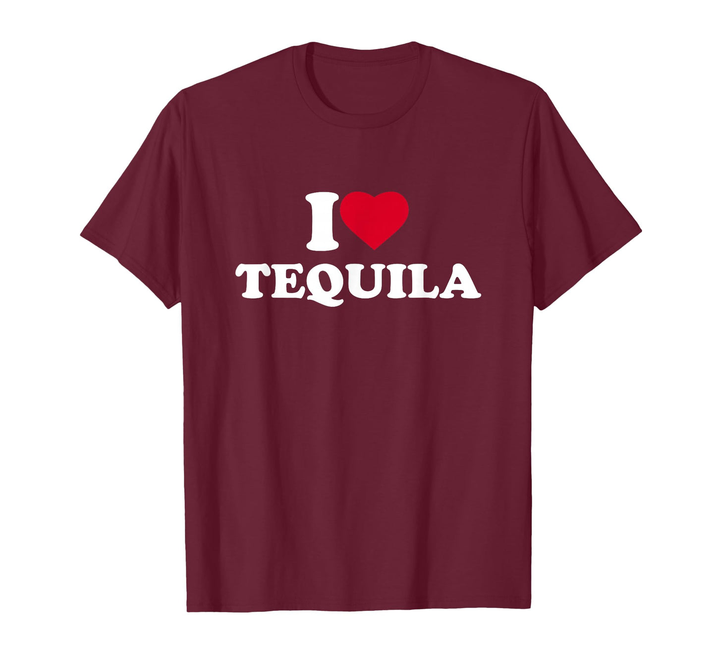I Love Heart Tequila Lover Drinker Drinking Alcohol T-Shirt
