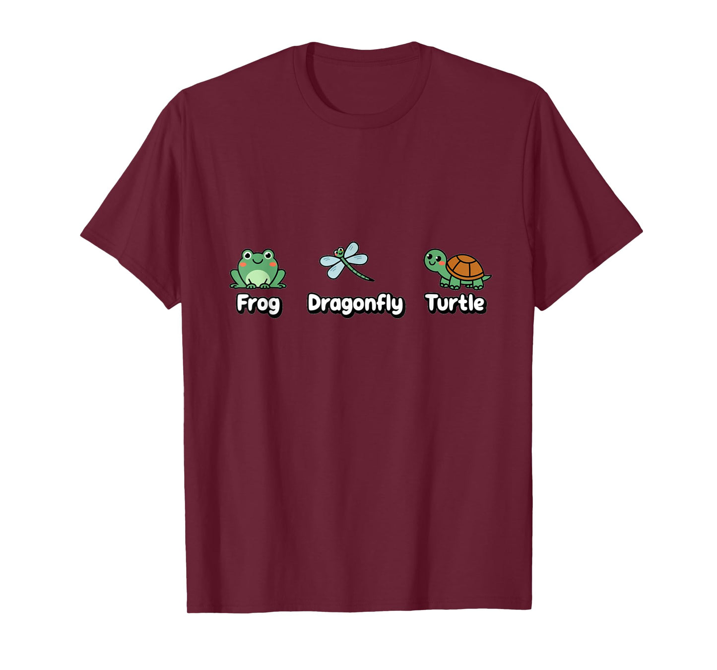 Frog Dragonfly Turtle Funny Subtle Political T-Shirt
