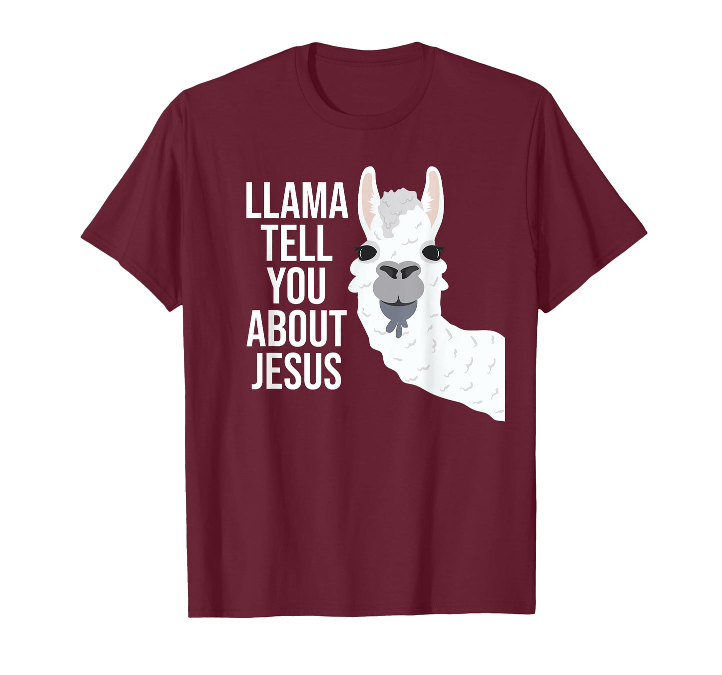 Llama Tell You About Jesus Funny Christian Bible Gospel T-Shirt