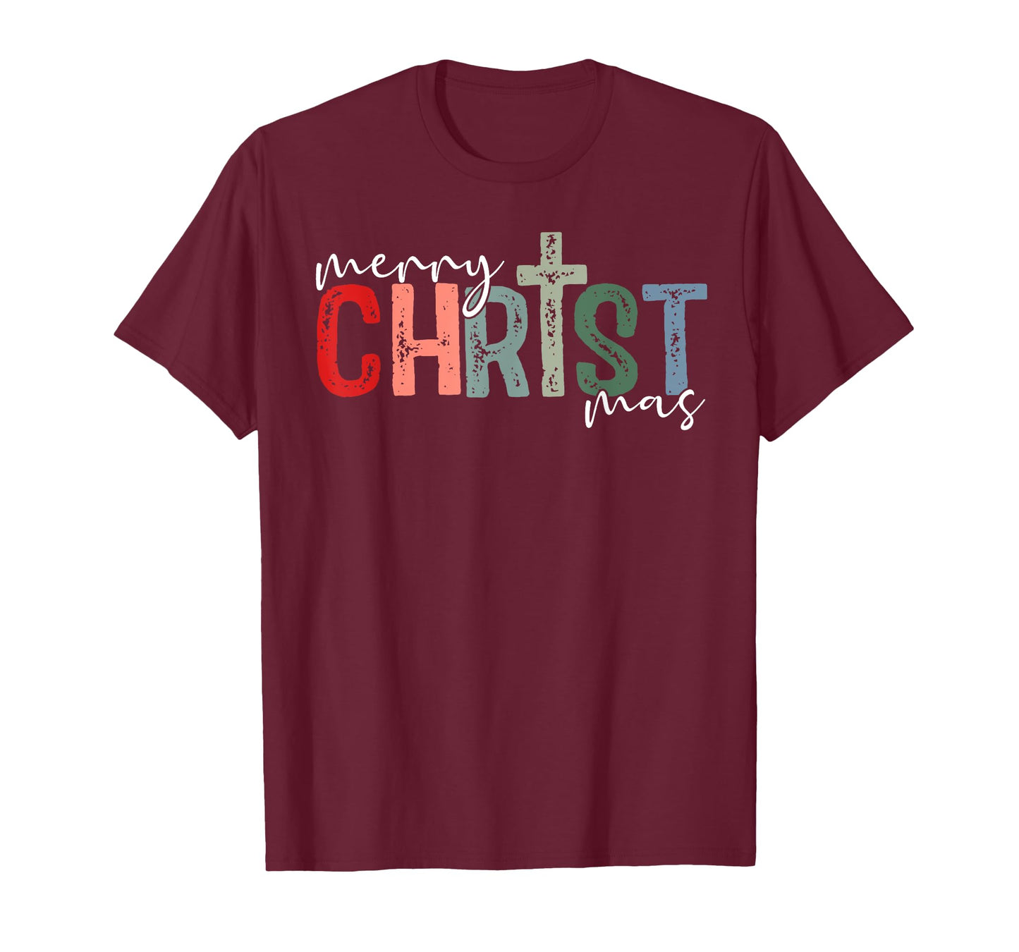 Merry Christmas Xmas Christian Jesus Holiday Family Pajamas T-Shirt
