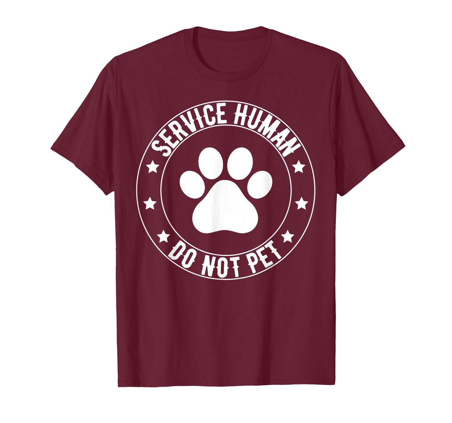 Service Dog Human Do Not Pet Funny Rescue Dog Owner Vintage T-Shirt