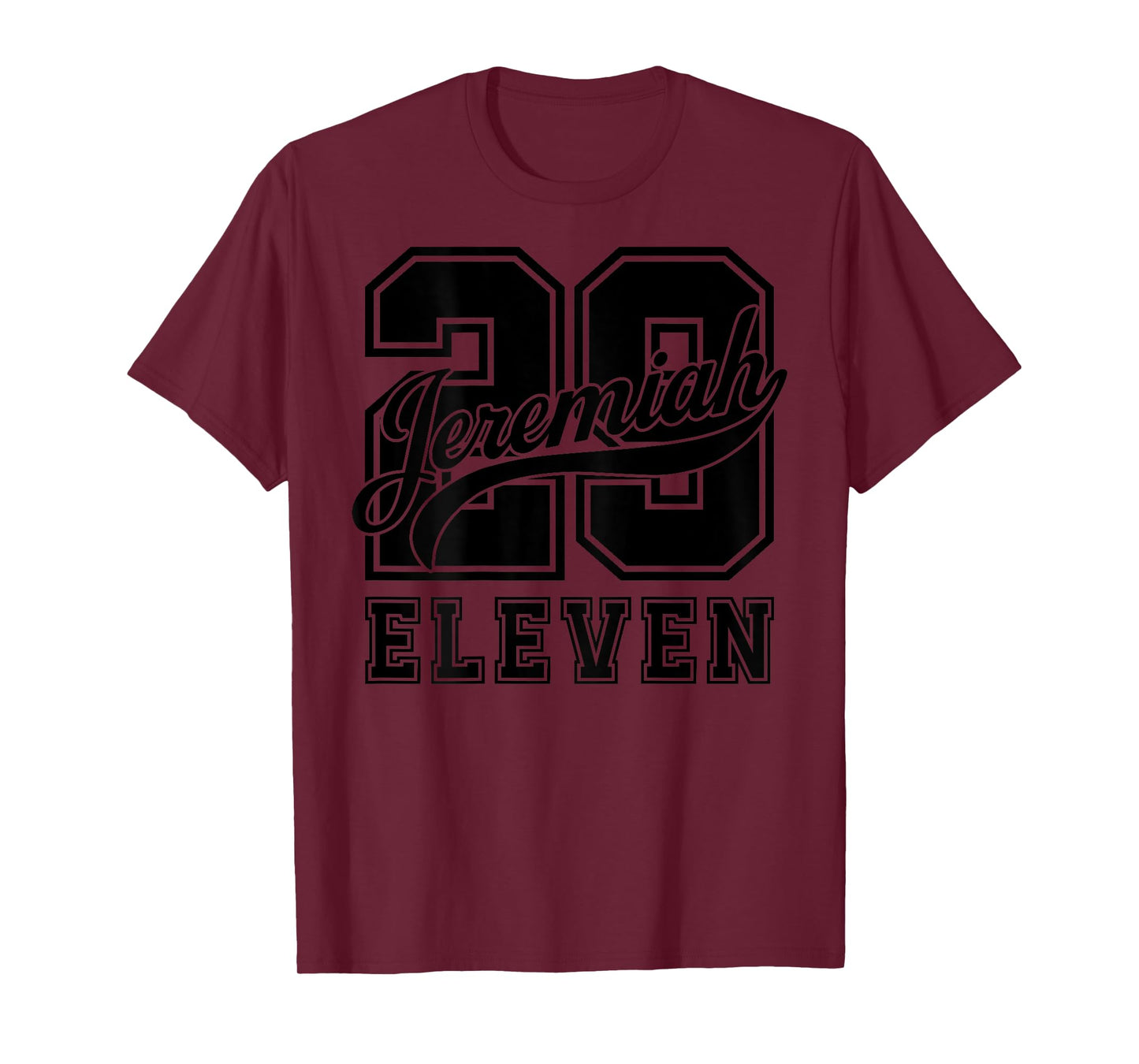 Bible Verse Jeremiah 29:11 Jersey Look Christian T-Shirt