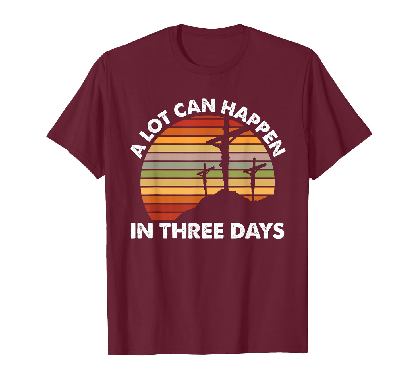 Vintage A Lot Can Happen in 3 Days Bible Easter Christian T-Shirt