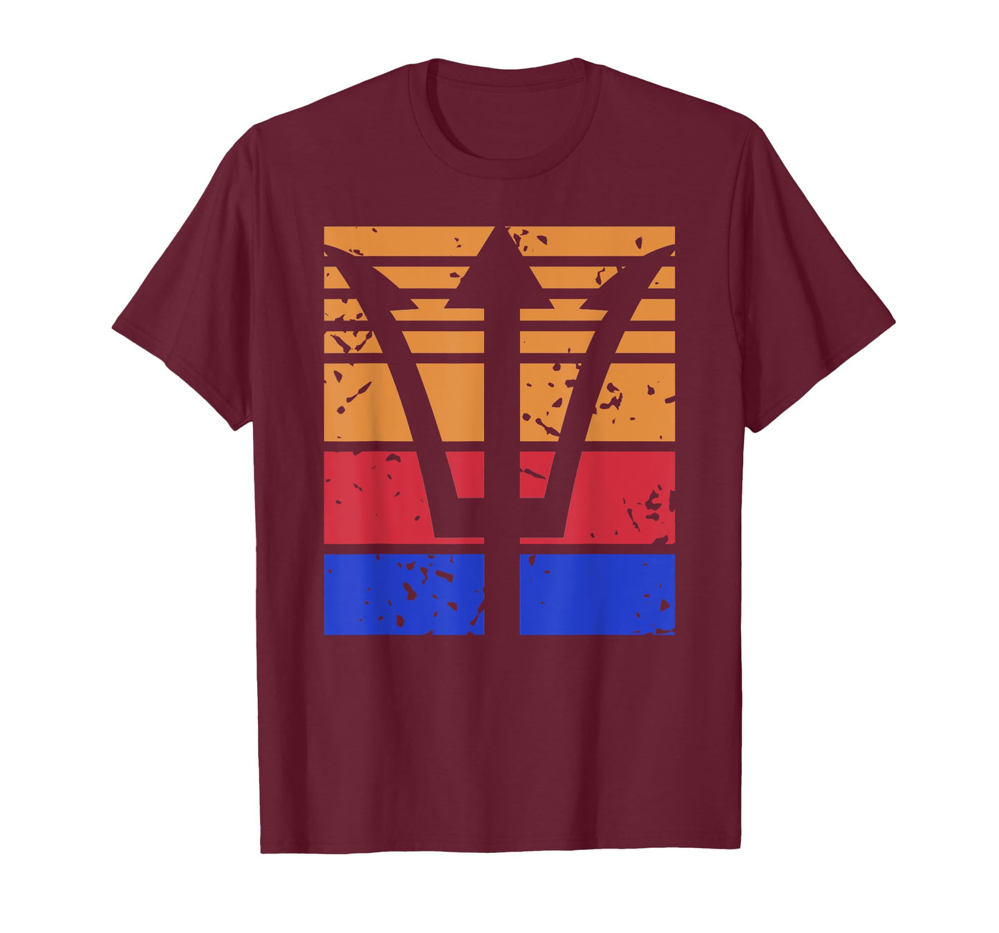 Retro Trident Symbol Sunset Vintage Ocean Warrior Myth T-Shirt
