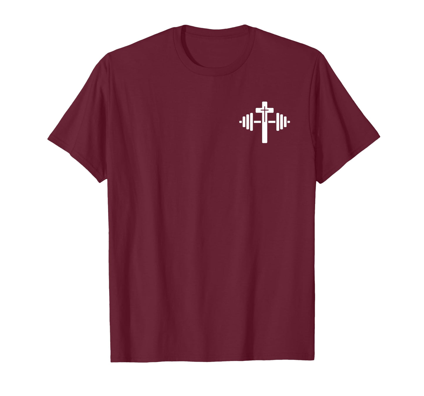 Lift Heavy Pray Hard Christian Workout Apparel 2 Sided T-Shirt