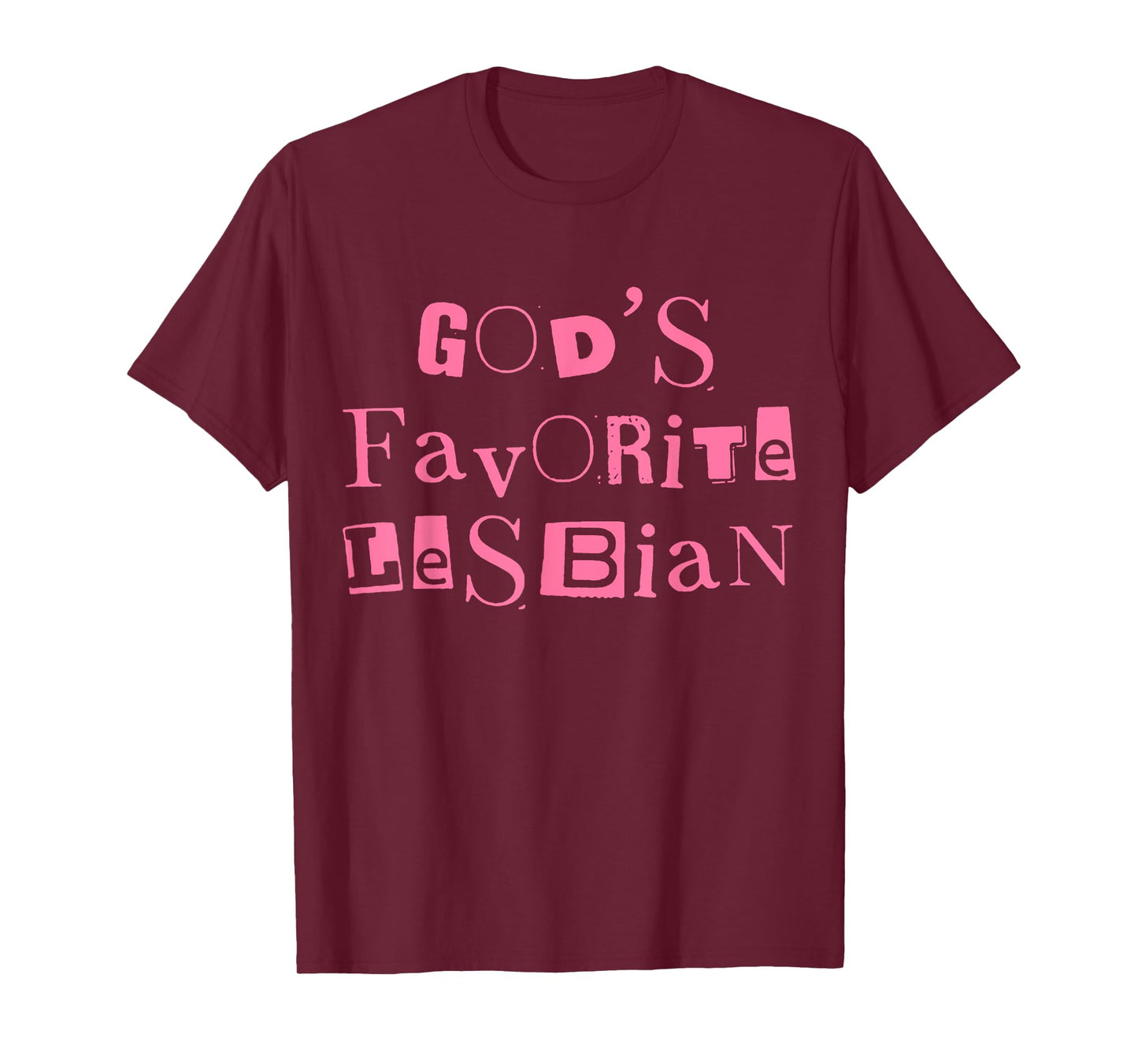Funny God's Favorite Lesbian LGBT Bi Transgender Pride Month T-Shirt