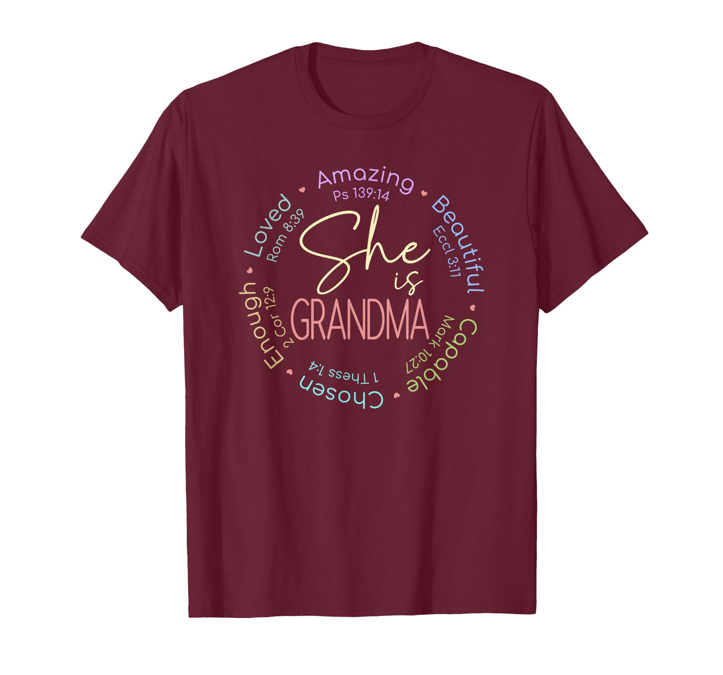 She Is Grandma Christian Bible Verse Gift T-Shirt