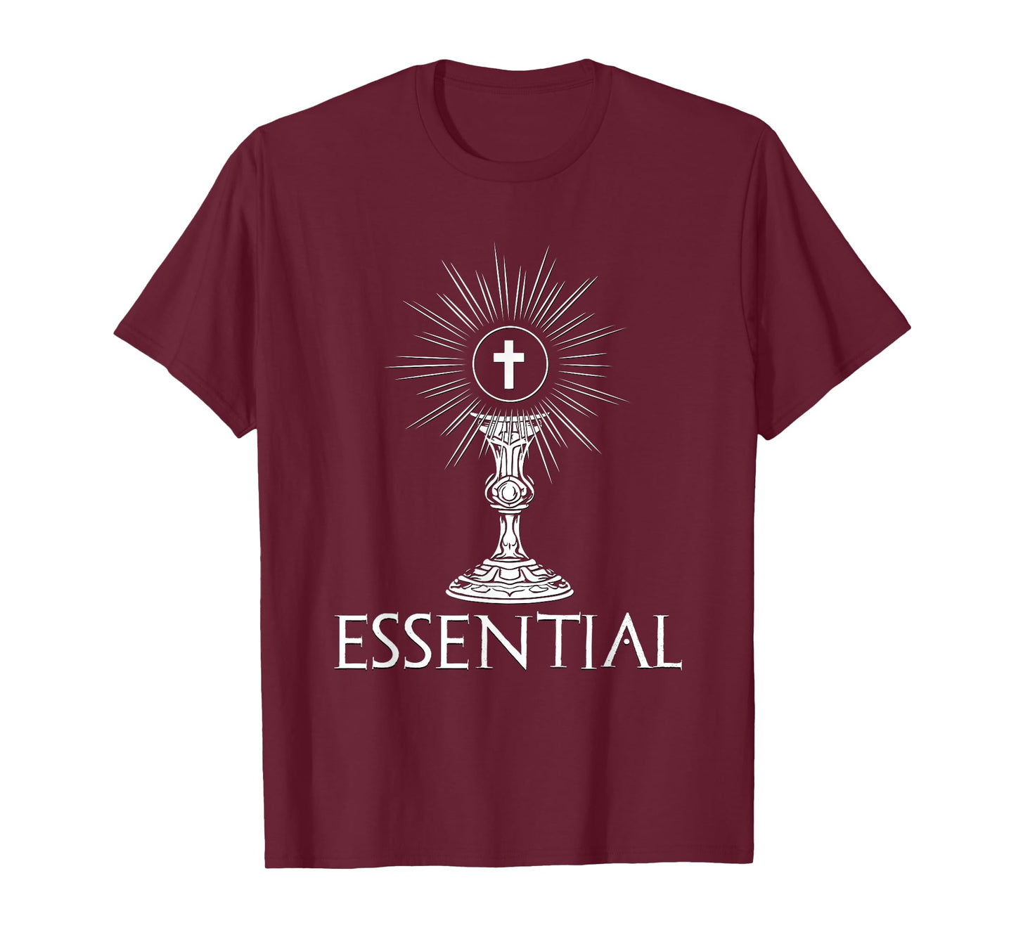 Essential Cross Chalice Design Religious Icon T-Shirt