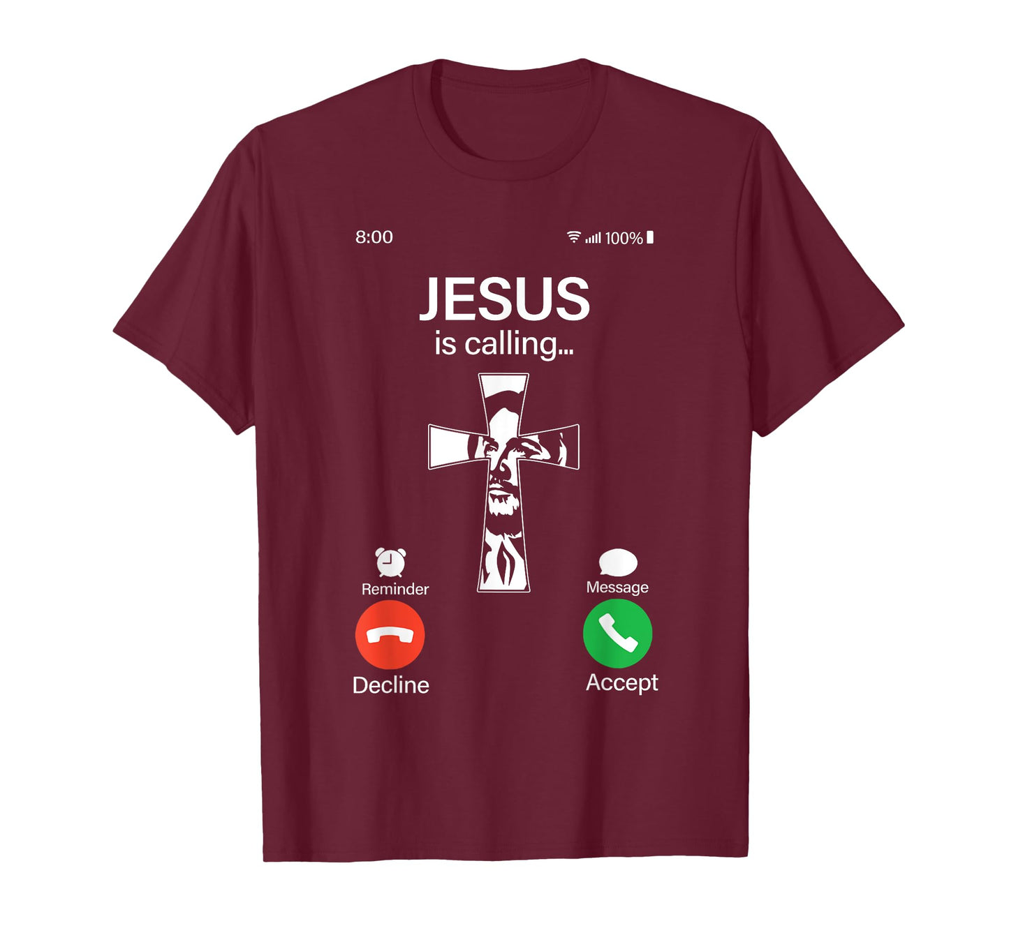 Jesus Is Calling Cross Christian Faith Religious Gift T-Shirt