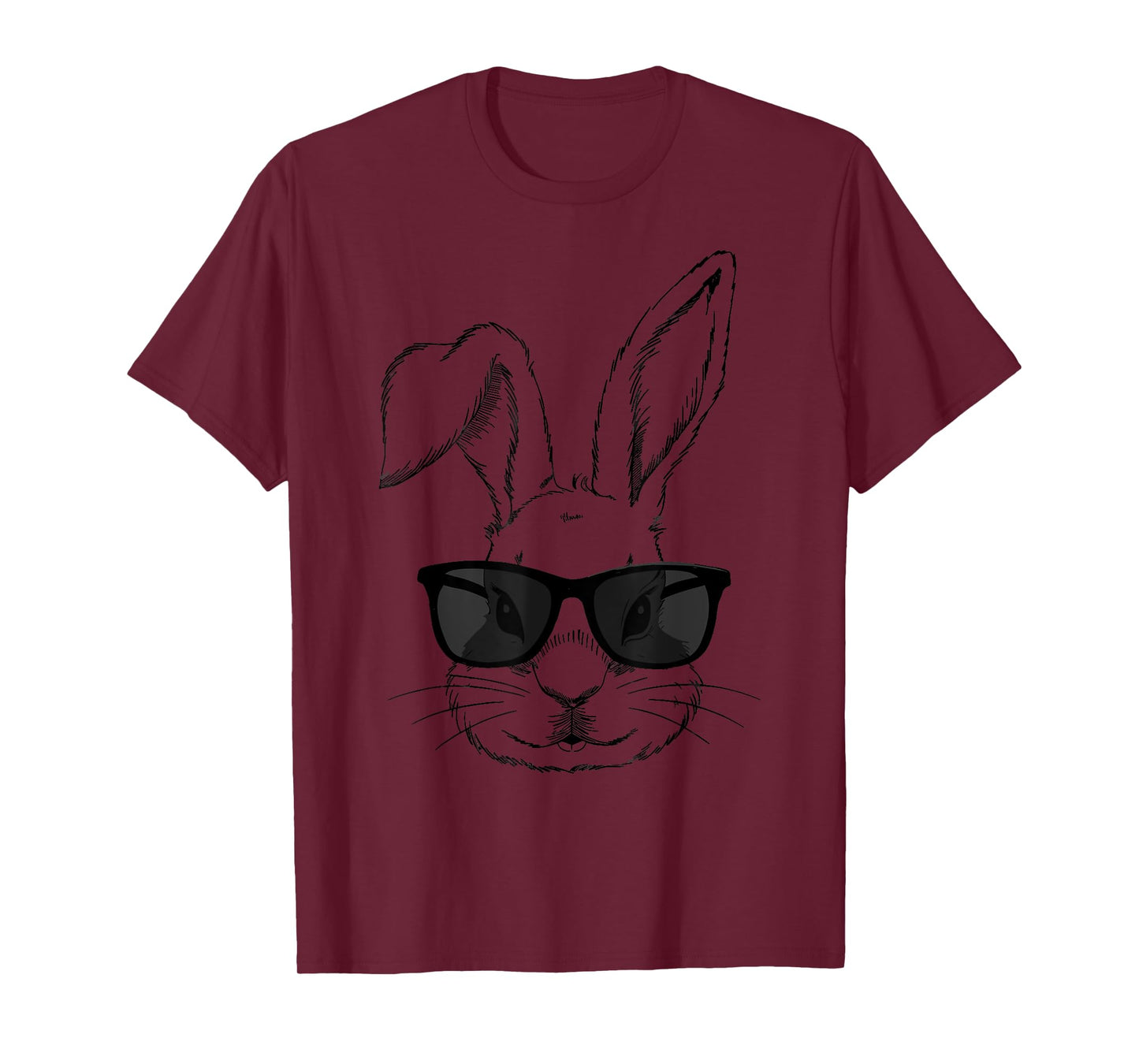 Cool easter bunny face with sunglasses T-Shirt