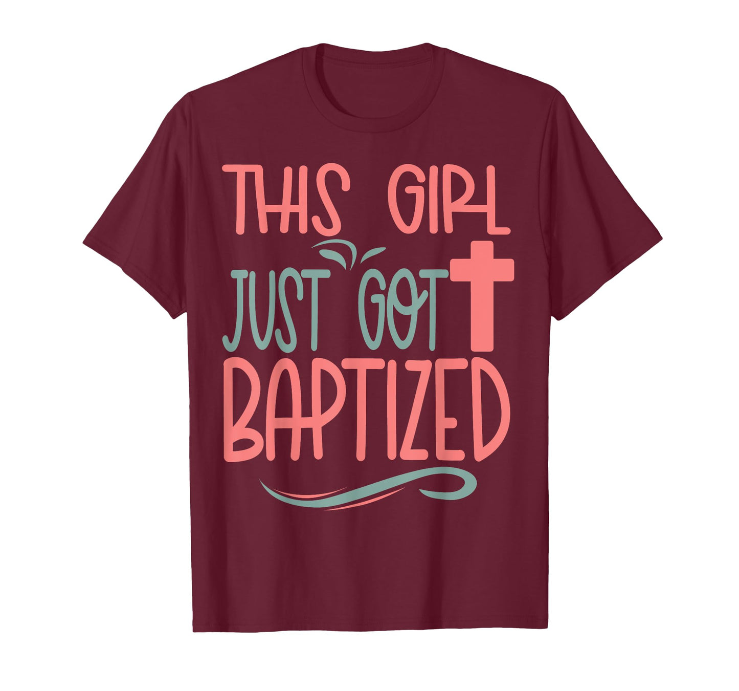 Baptism Kids Girl Cute Baptized Christian 2025 I Decided T-Shirt