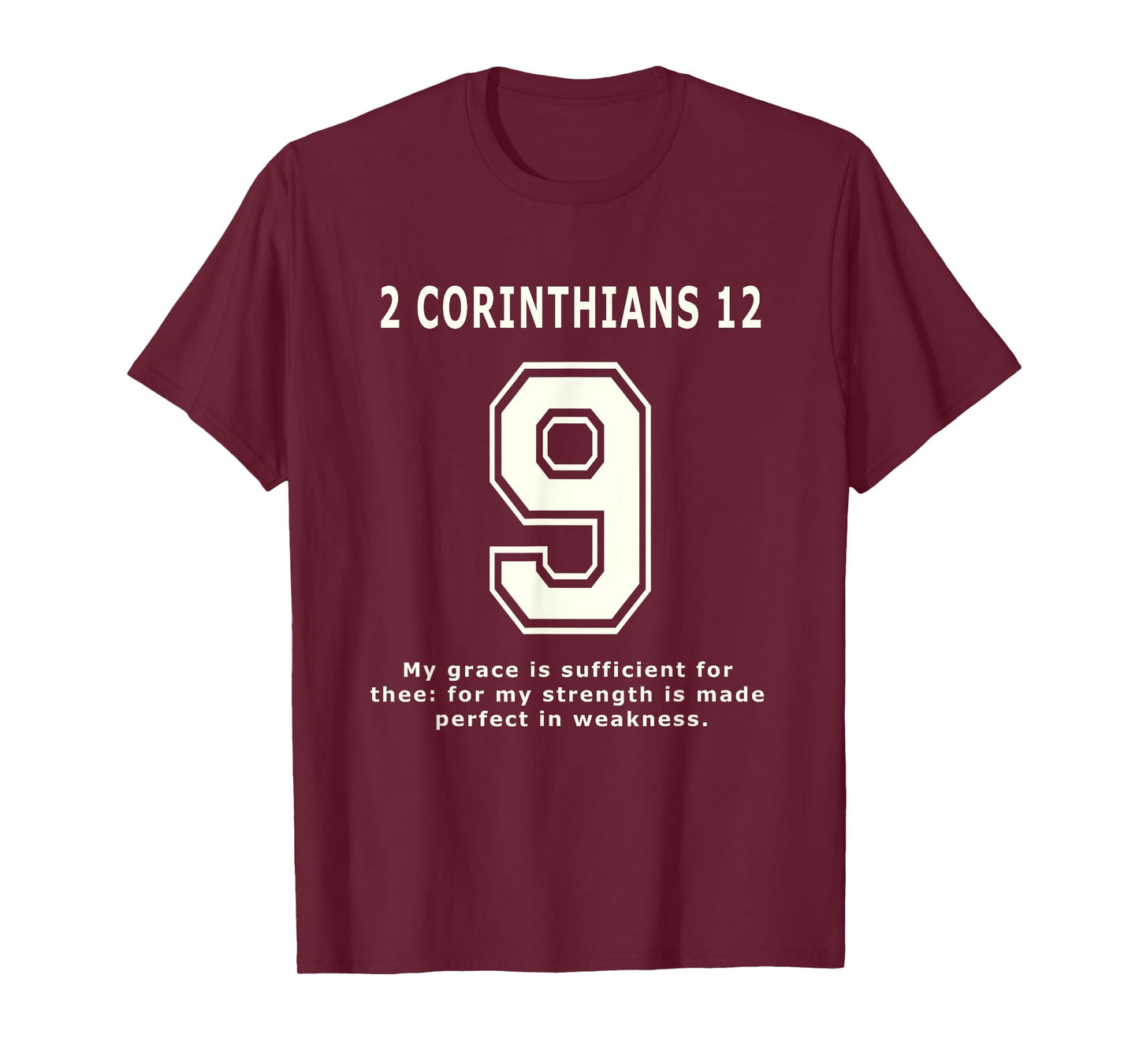 2 Corinthians 9 Team Sports Bible Verse Christian Jersey T-Shirt