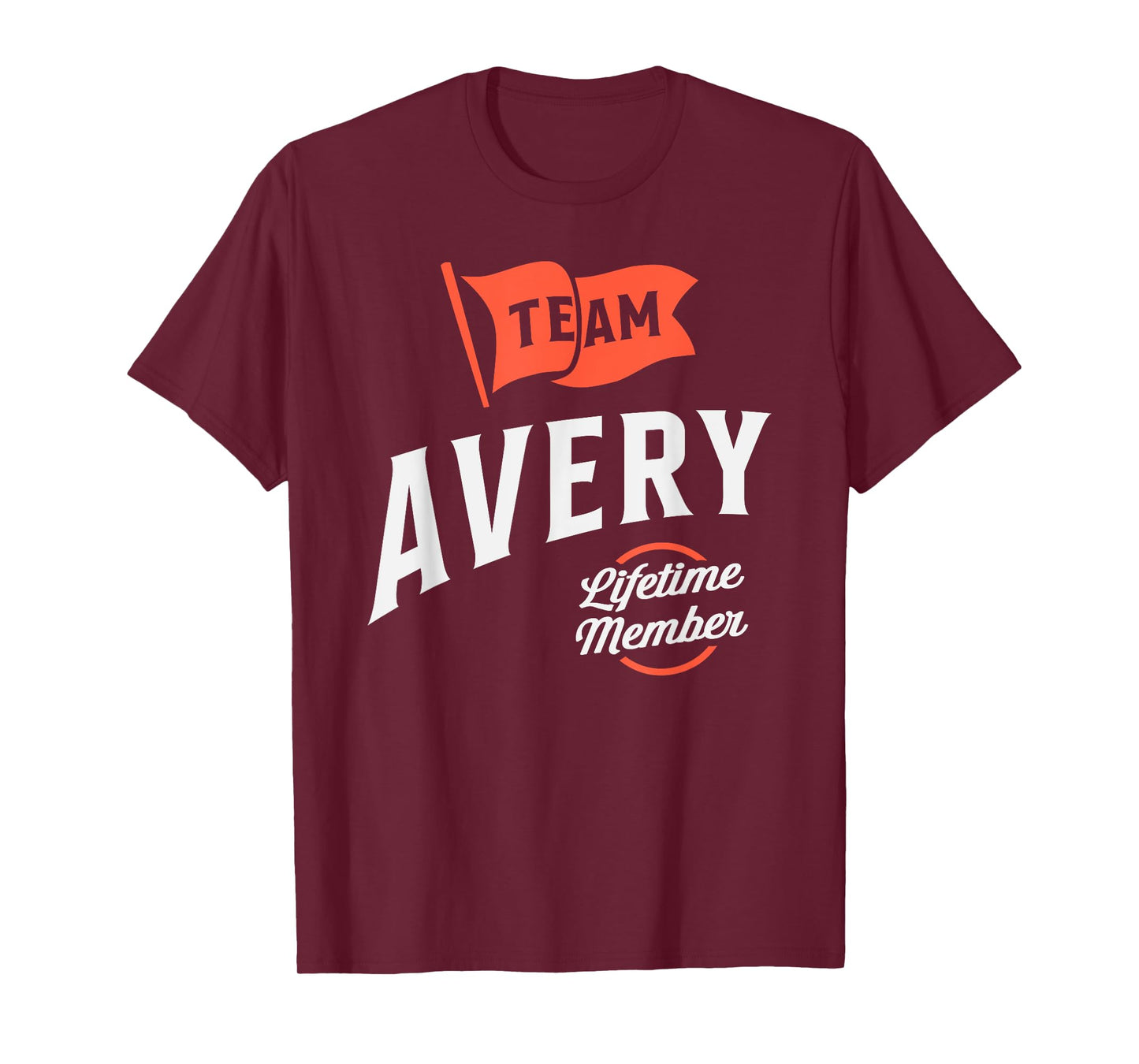 Team Avery Lifetime Member Personalized Name Avery T-Shirt